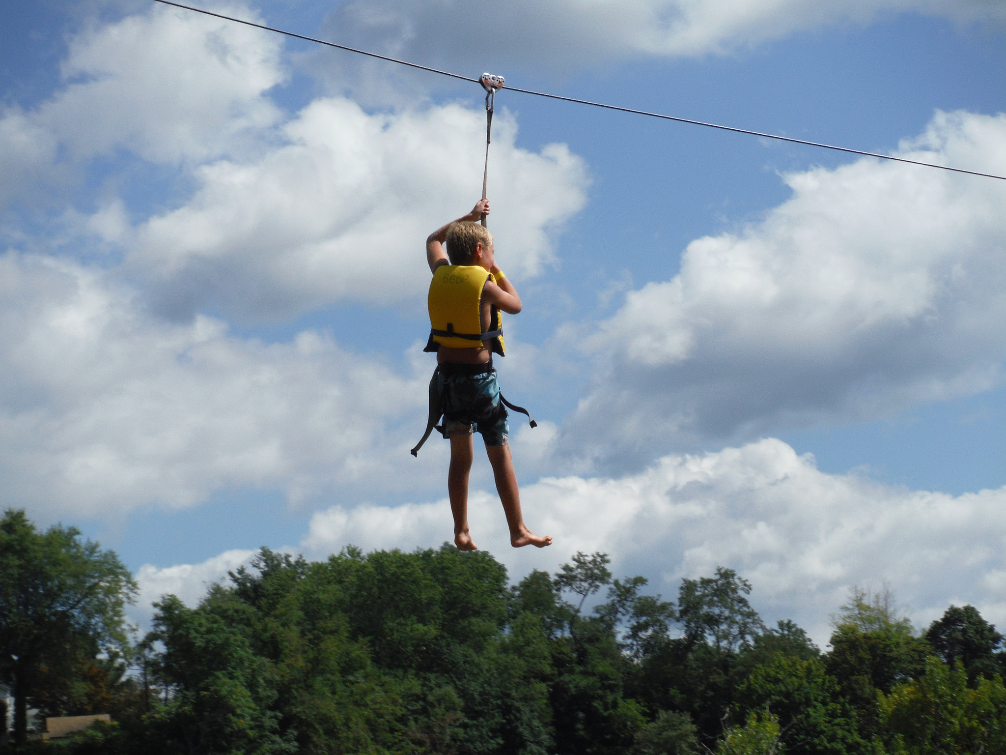 Fujifilm FinePix XP60 sample photo. Zipline! photography