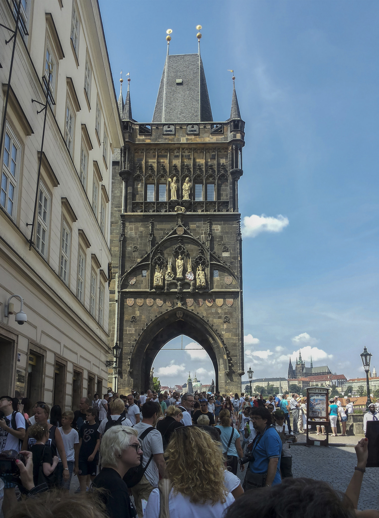 Samsung Galaxy S2 Plus sample photo. Tower at staro mesto end of charles' bridge prague photography