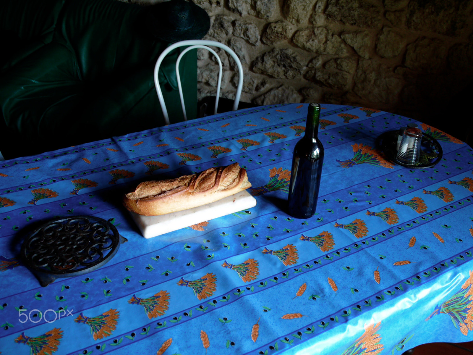 Leica Digilux 3 sample photo. Bread and wine photography