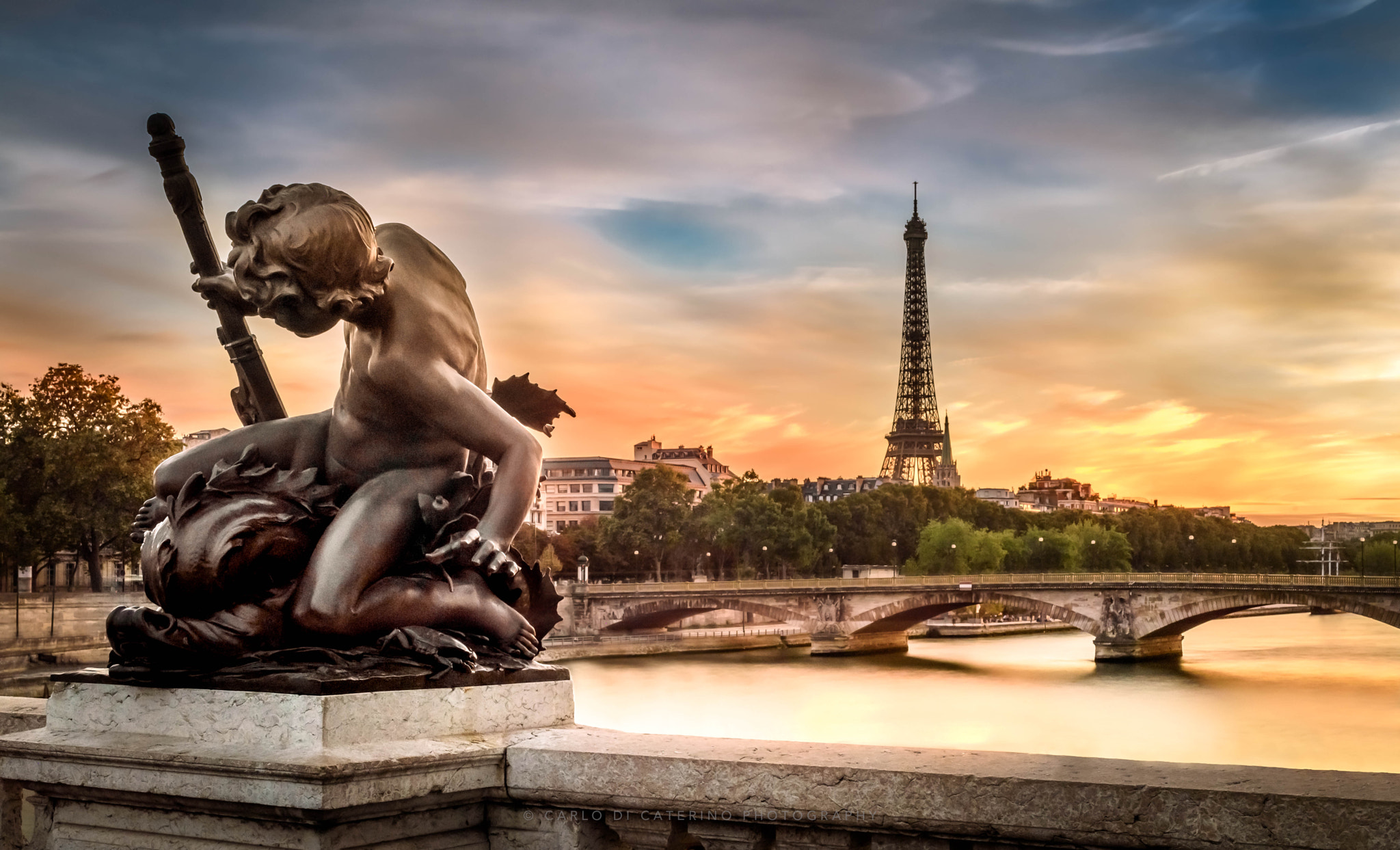 Nikon D750 + Sigma 50mm F1.4 EX DG HSM sample photo. Tour eiffel from pont alexandre iii, paris photography