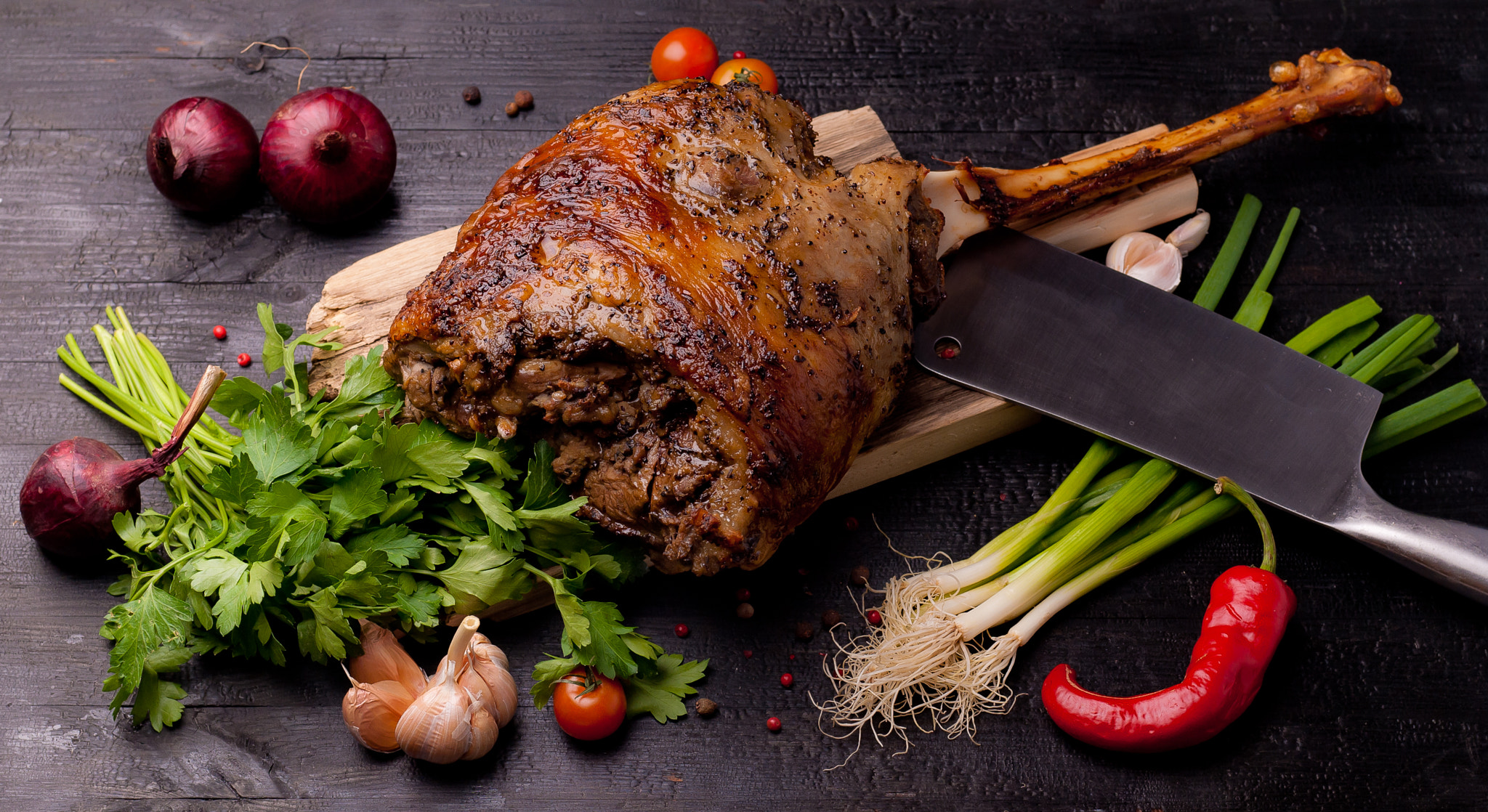 Nikon AF Nikkor 50mm F1.4D sample photo. Gigot of lamb photography