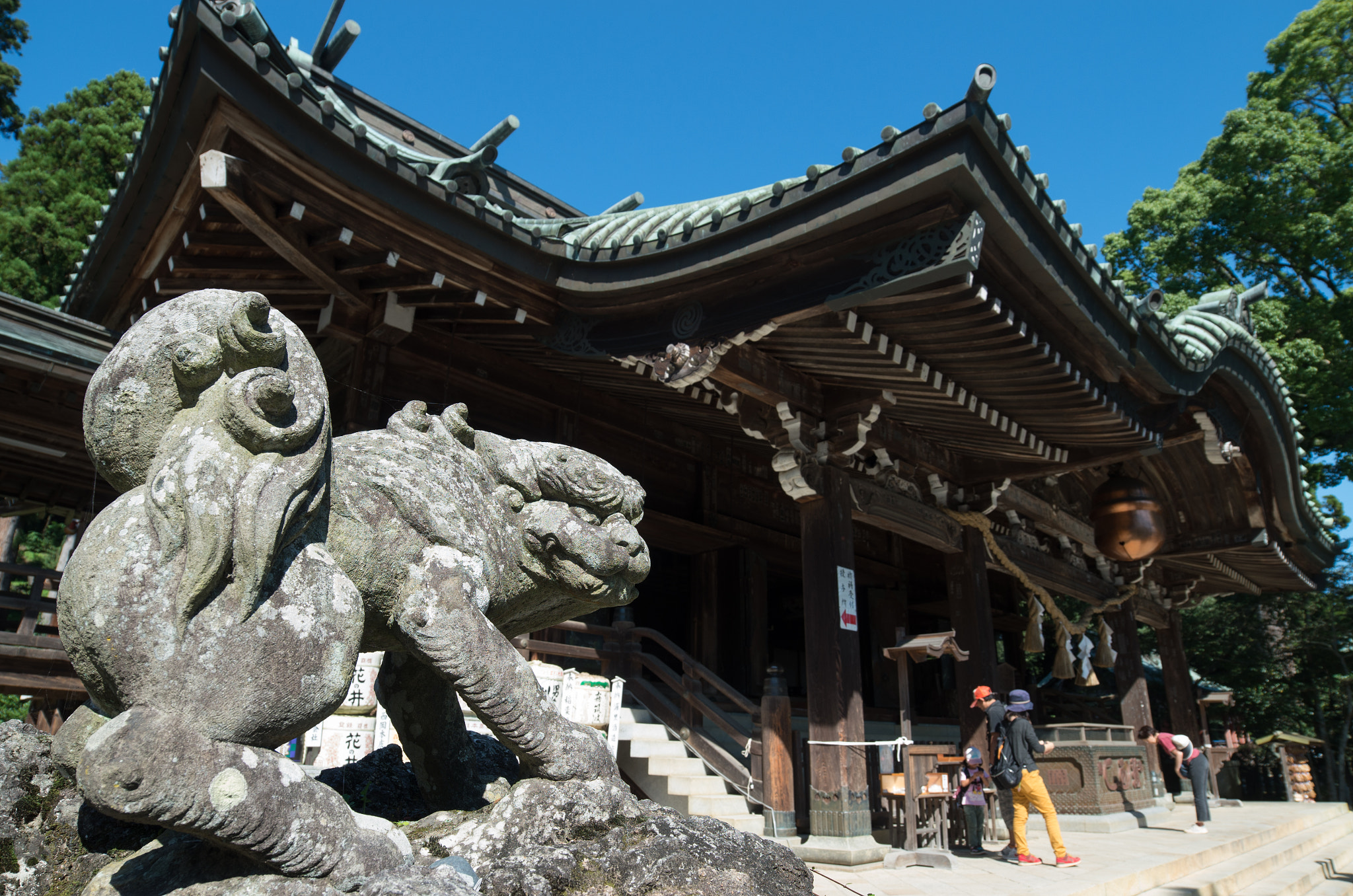 Pentax K-5 IIs + A Series Lens sample photo. Tsukuba-san shrine's guardian photography