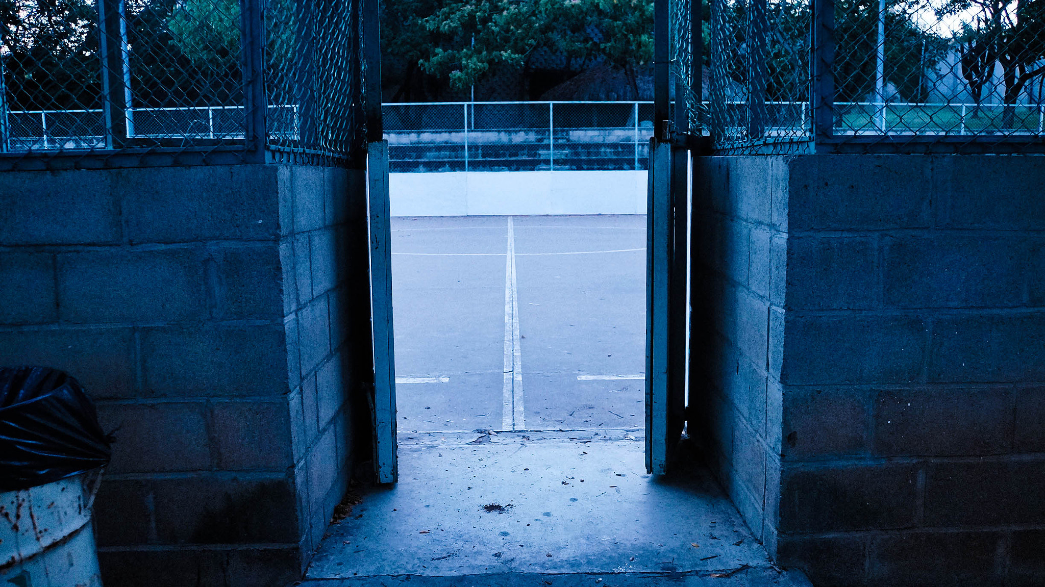 Sony E 18-200mm F3.5-6.3 OSS LE sample photo. Abandoned soccer court photography