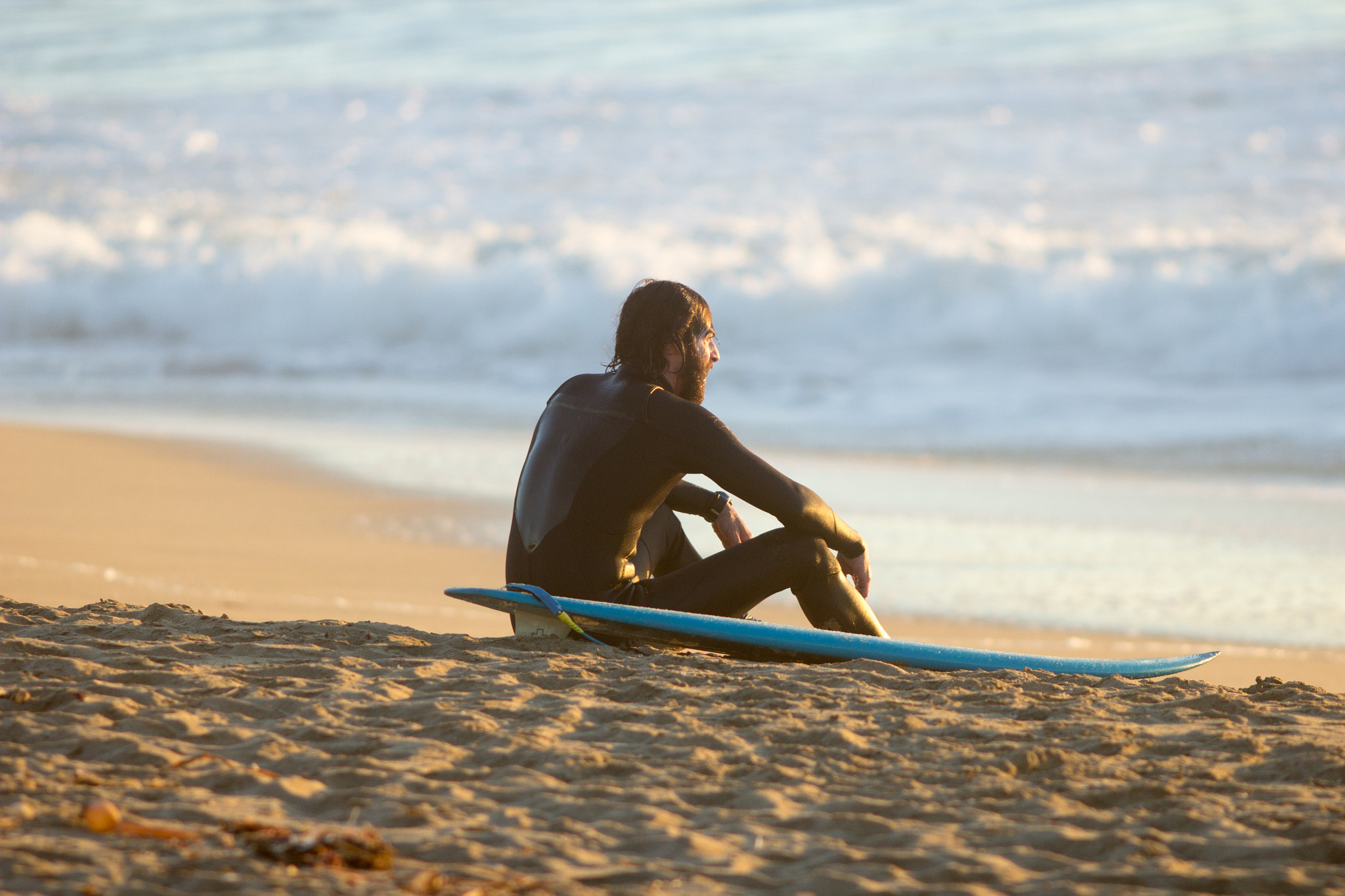Canon EF 200mm F2.8L II USM sample photo. Tired surfer photography