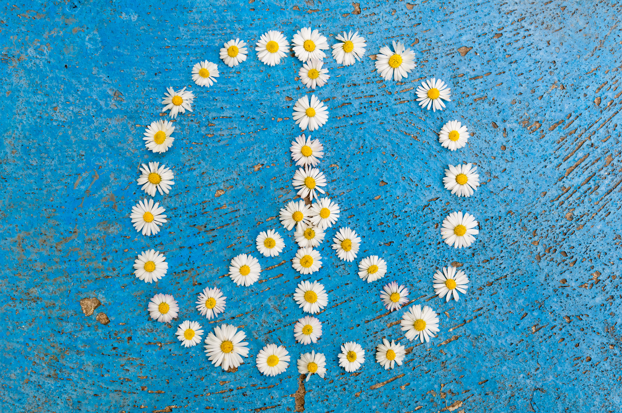 Nikon D2X sample photo. Peace sign peace symbol peace design on blue background photography