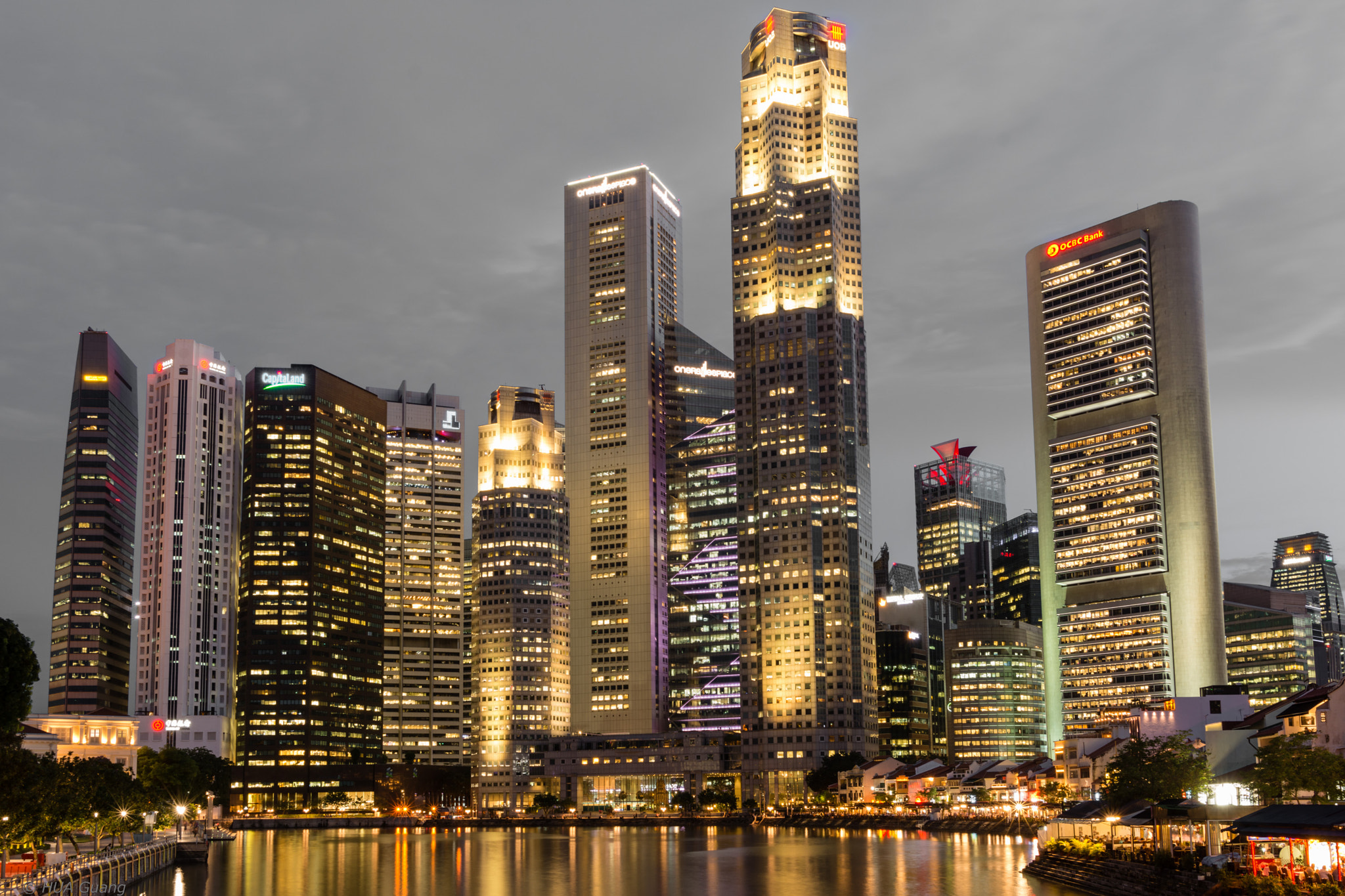 Nikon D7100 + Nikon AF-S Nikkor 20mm F1.8G ED sample photo. Singapore cbd photography