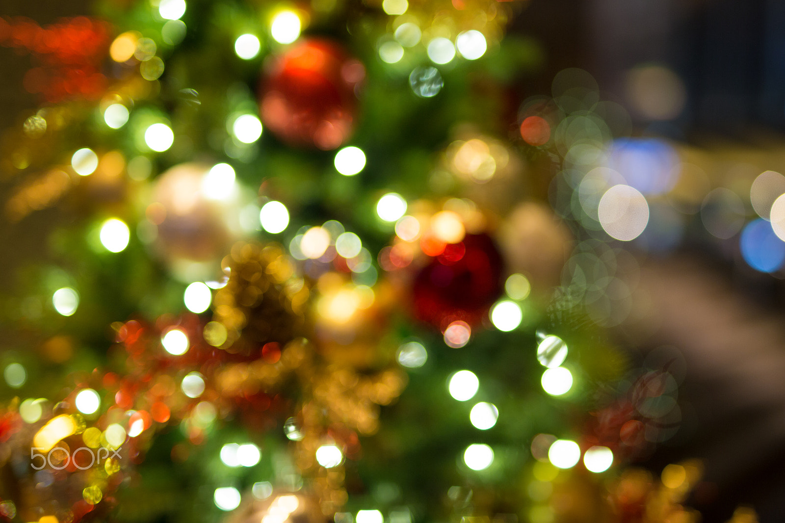 Sigma 50mm F1.4 EX DG HSM sample photo. Abstract christmas background with bokeh light photography