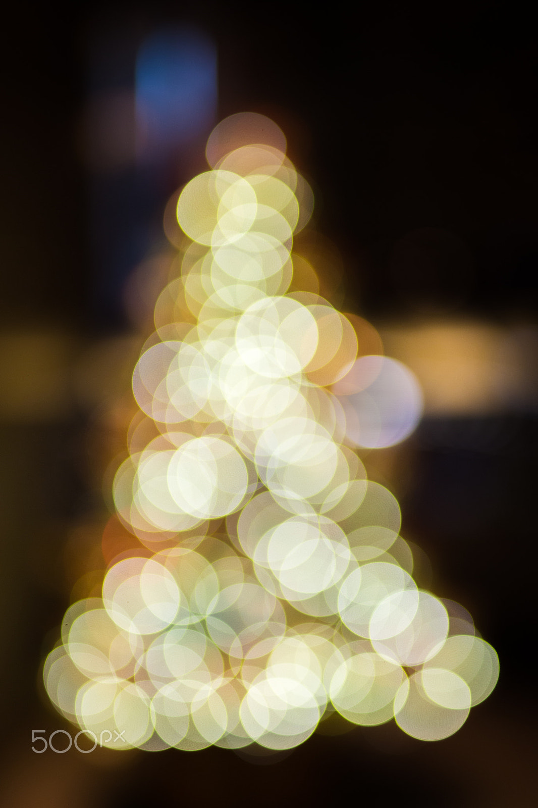 Sigma 50mm F1.4 EX DG HSM sample photo. Abstract christmas background with bokeh light photography