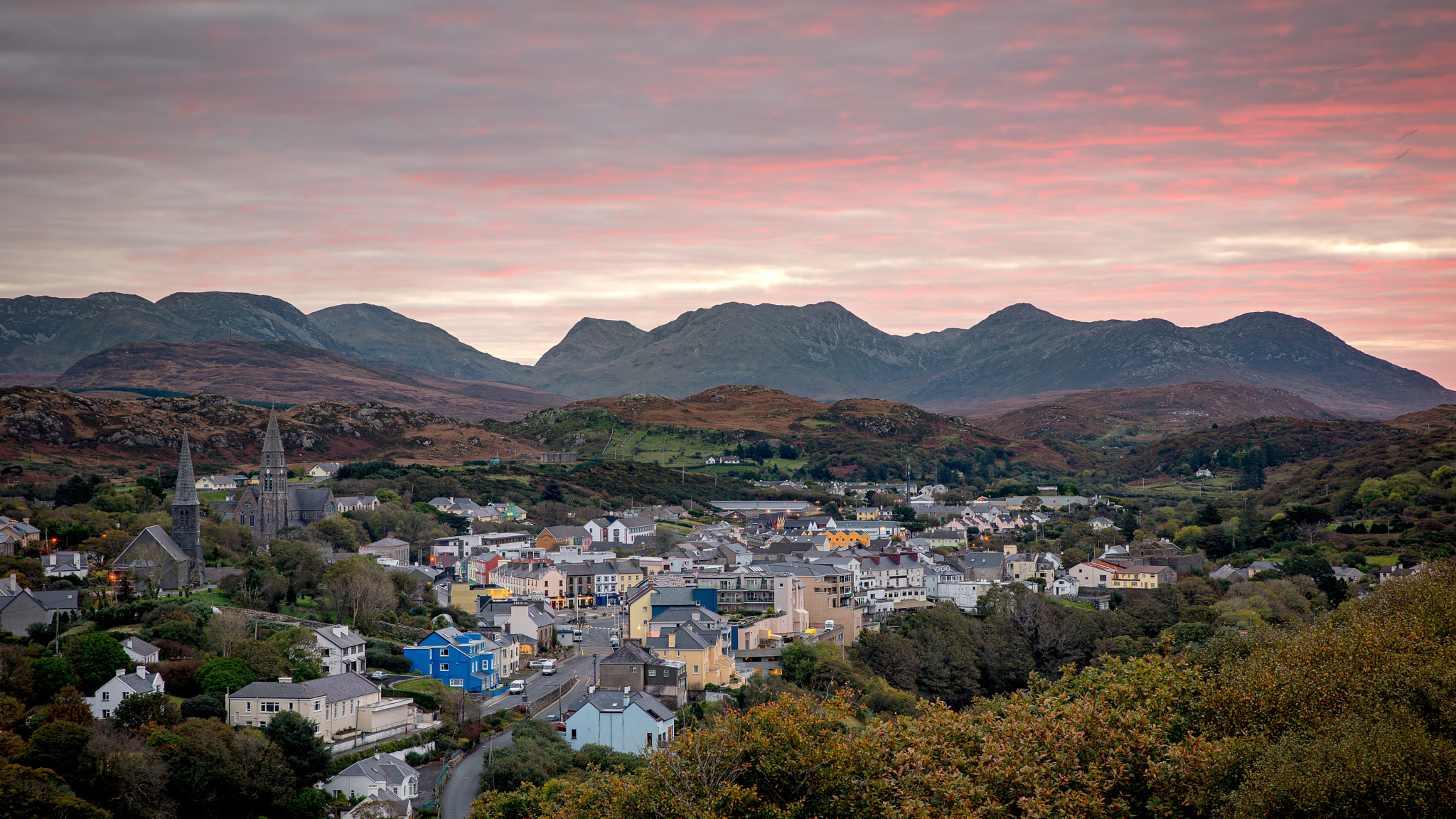 Nikon D800E + Tamron SP 24-70mm F2.8 Di VC USD sample photo. Sunrise over clifden photography