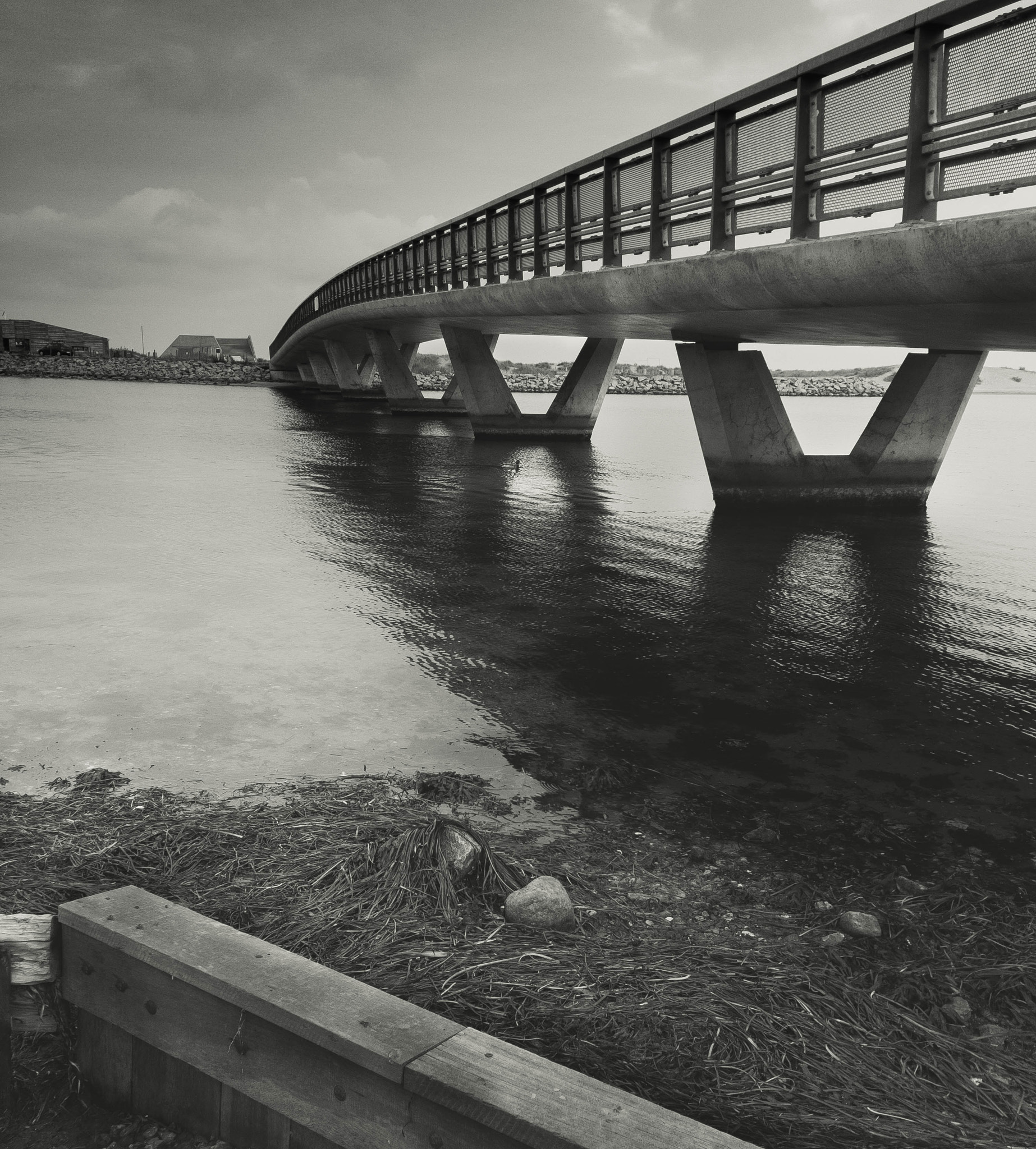 Apple iPhone sample photo. Bridging the beach photography