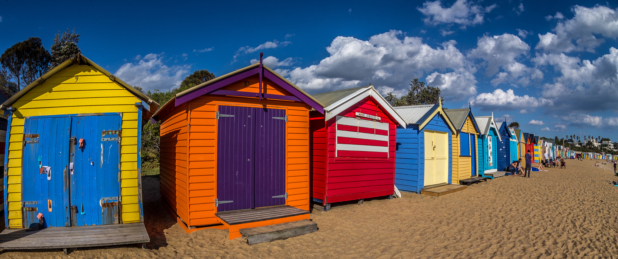 Canon EF 8-15mm F4L Fisheye USM sample photo. Brighton boat sheds photography