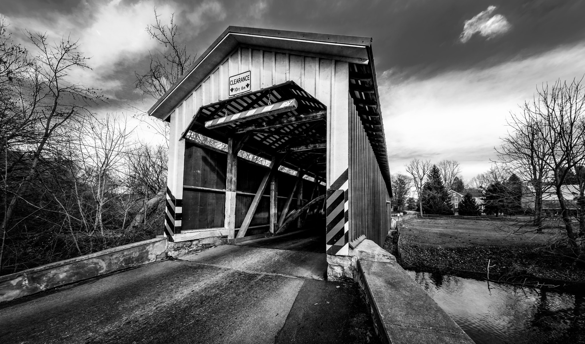 Nikon D810 + Nikon AF Fisheye-Nikkor 16mm F2.8D sample photo. Covered bridge photography