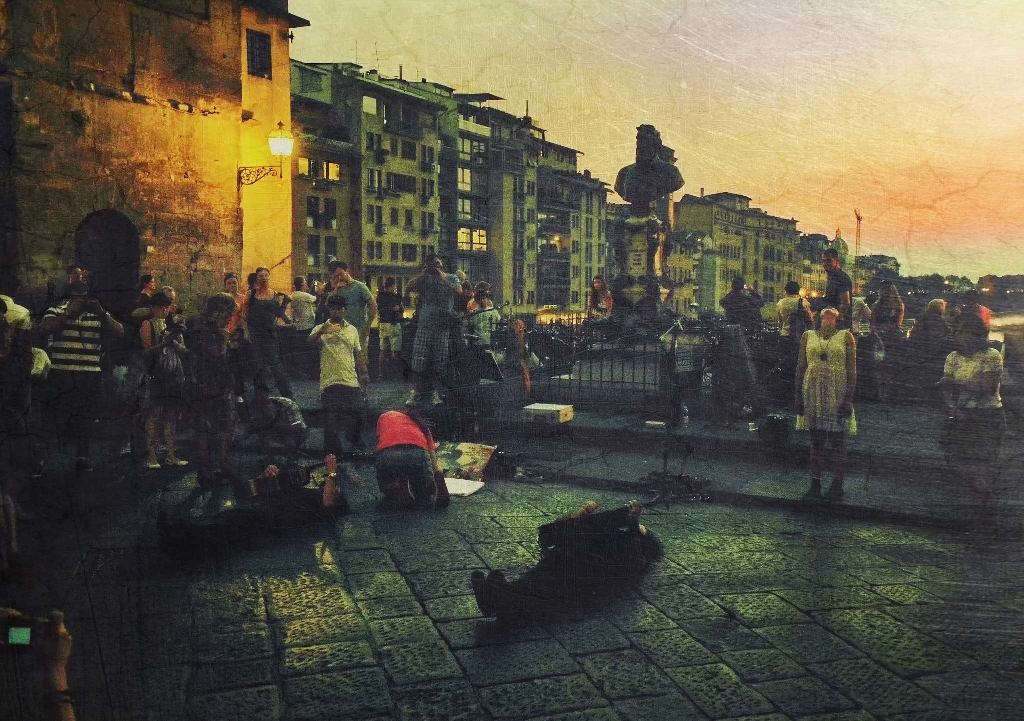 Sigma 24-70mm F2.8 EX DG Macro sample photo. An evening on ponte vecchio photography