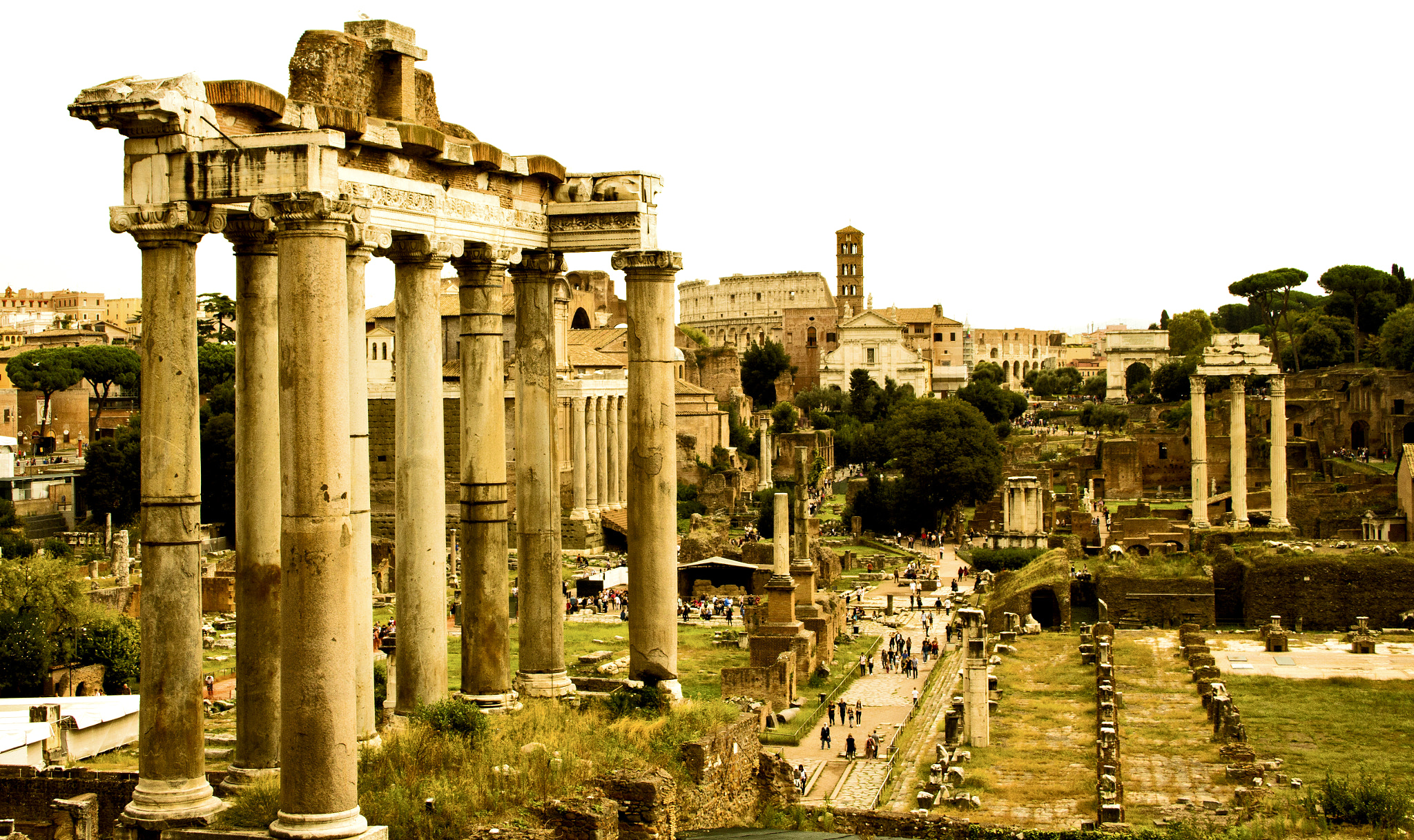 Canon EF-S 18-55mm F3.5-5.6 II sample photo. Forum romanum, rome, italy photography