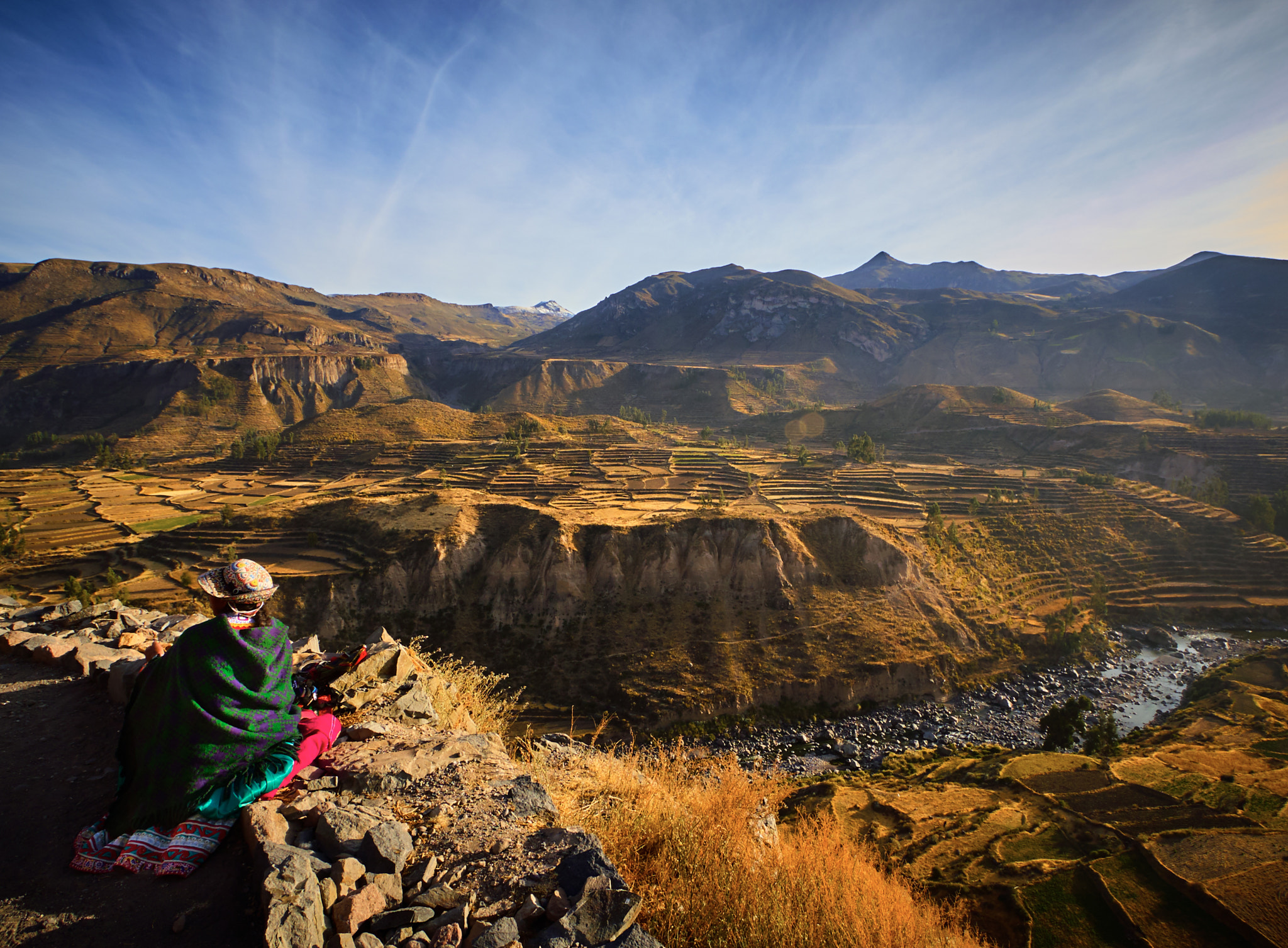 Canon EOS 30D sample photo. Valley of colca river, peru photography