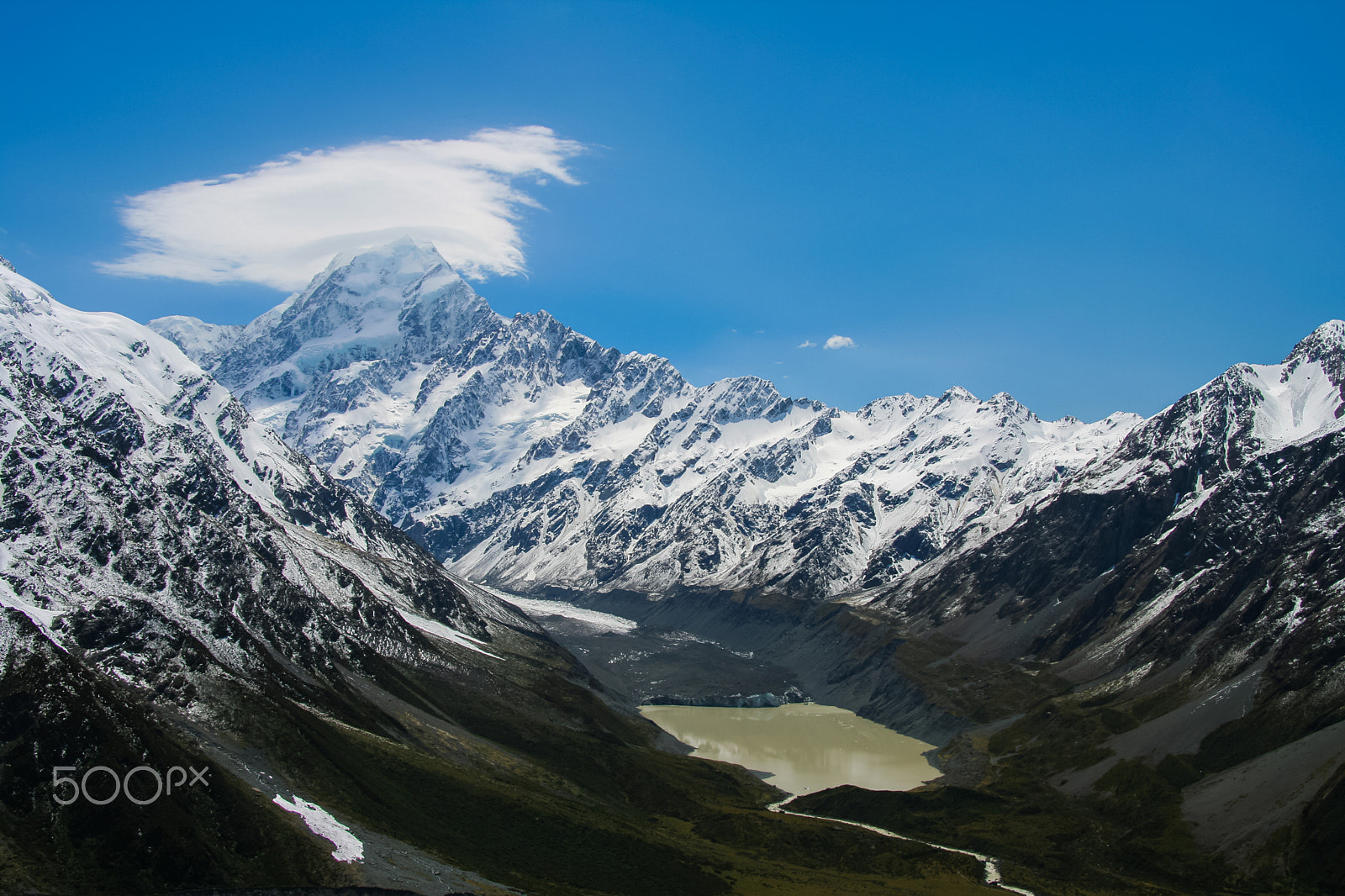 Canon EOS 350D (EOS Digital Rebel XT / EOS Kiss Digital N) sample photo. Mt cook and hooker lake photography