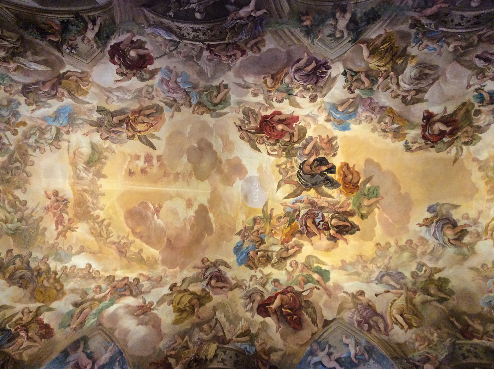 iPad mini 2 back camera 3.3mm f/2.4 sample photo. Fresco painting over the sacristy in toledo cathedral. photography