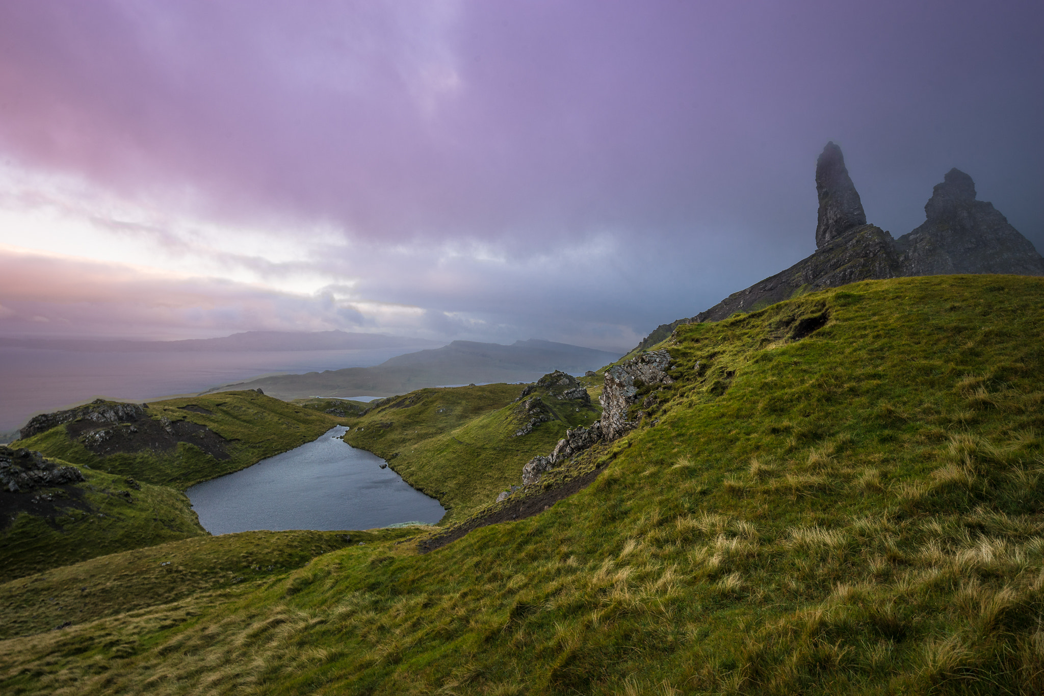 Sony a7 II + Canon EF 16-35mm F4L IS USM sample photo. -evening at the storr- photography