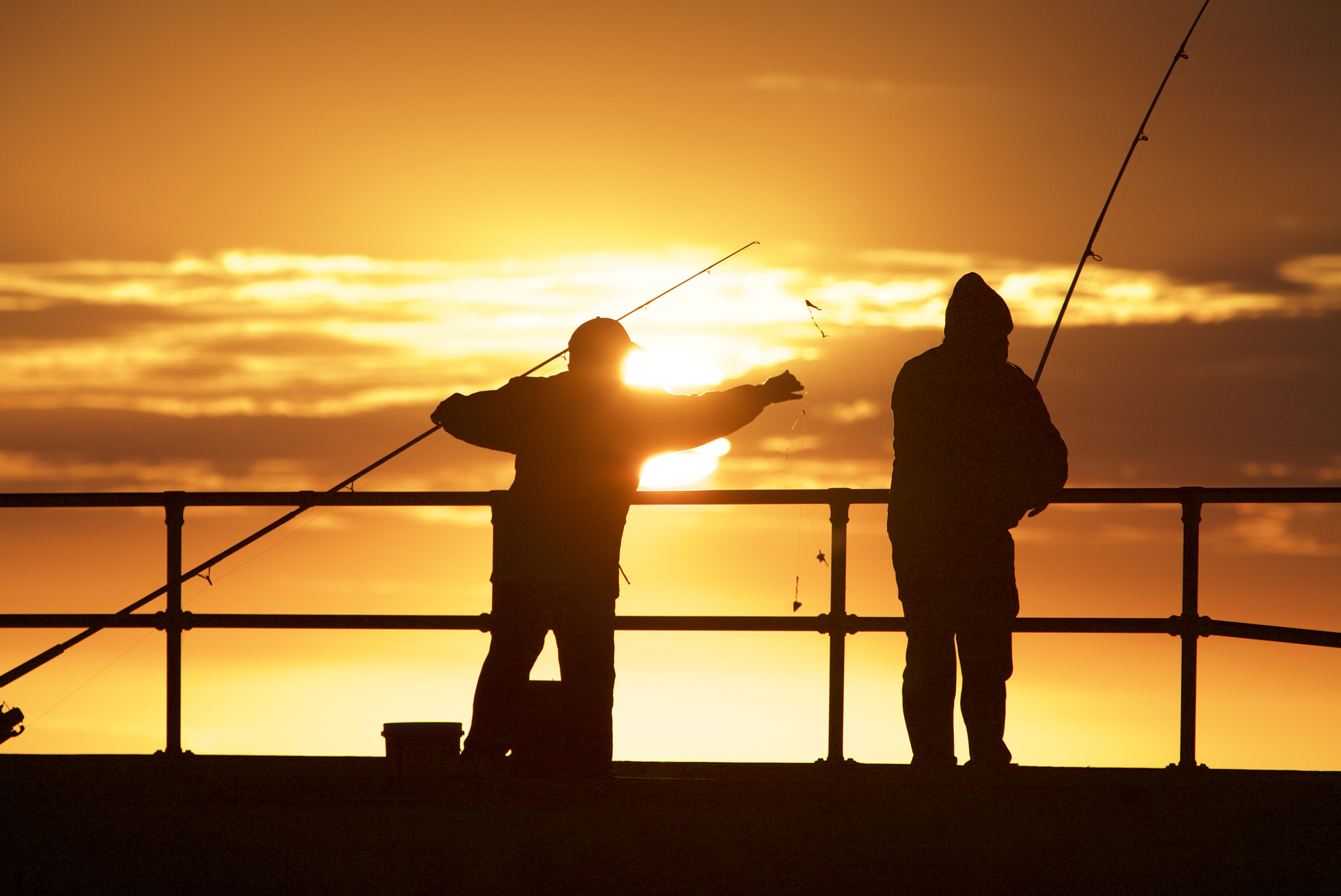 Canon EOS 5D + Canon EF 70-200mm F2.8L IS USM sample photo. Men fishing photography