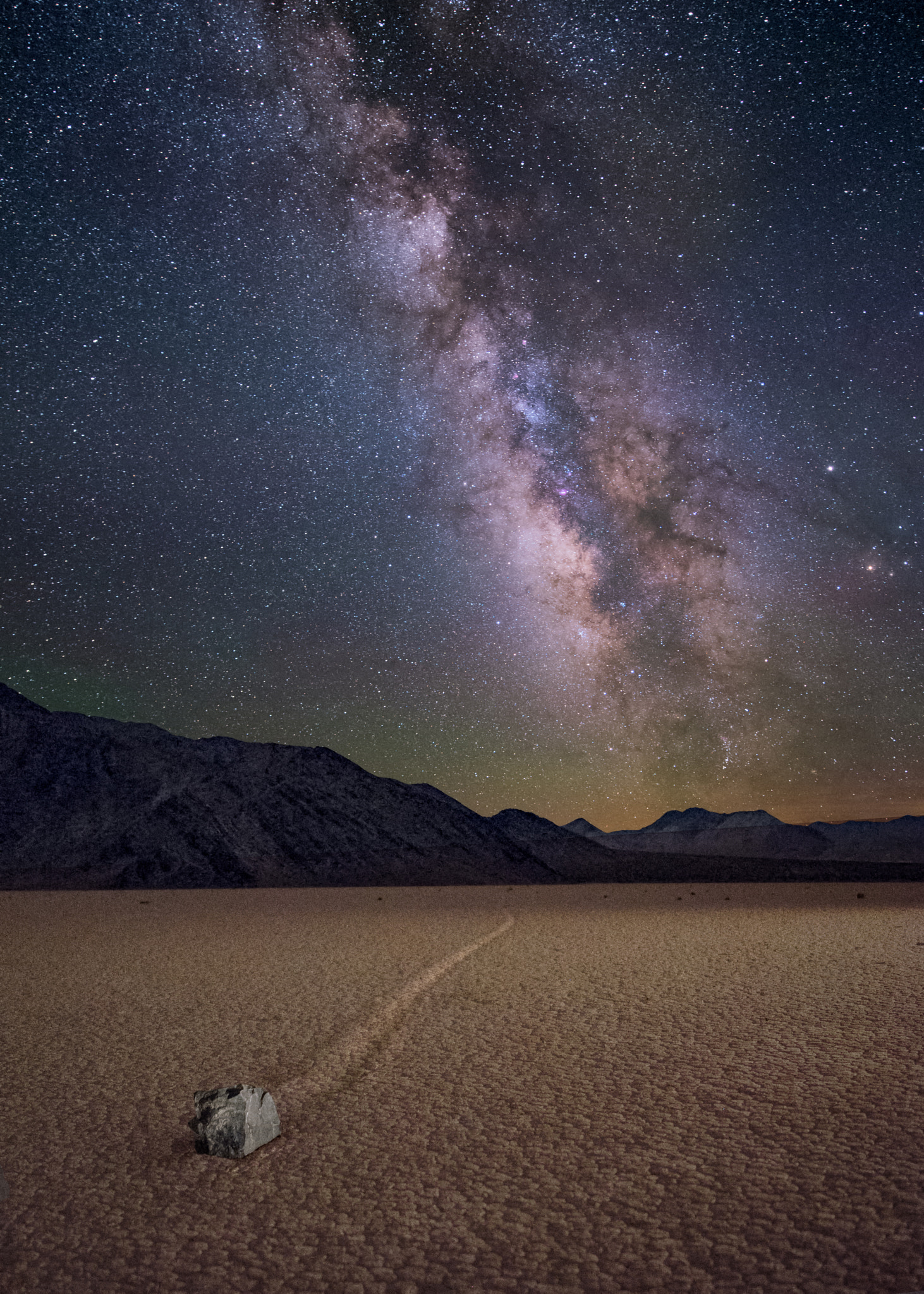 Nikon D810A + Nikon AF-S Nikkor 14-24mm F2.8G ED sample photo. The walking rocks of death valley photography