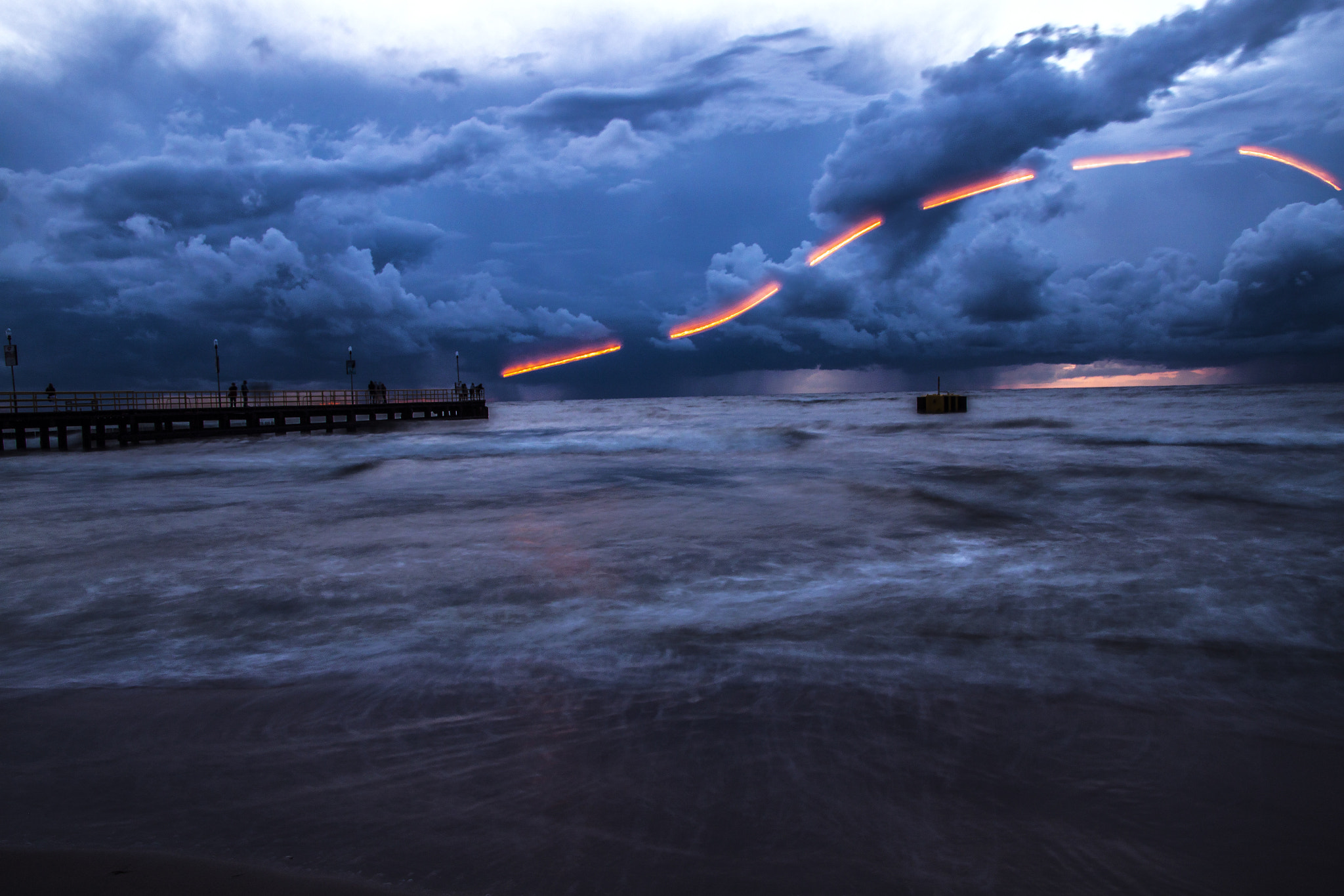 Canon EF-S 17-55mm F2.8 IS USM sample photo. Lights over sea photography