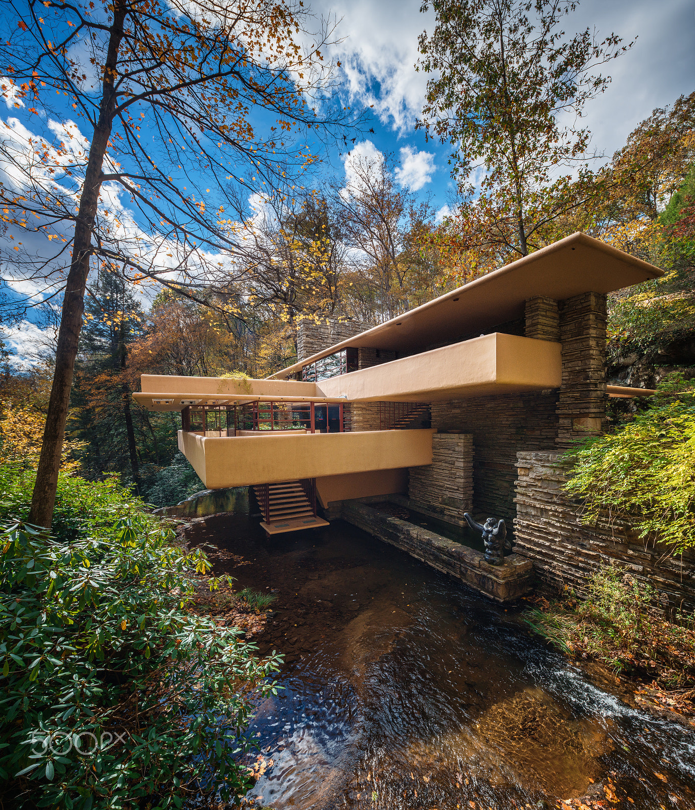 Canon TS-E 17mm F4L Tilt-Shift sample photo. Fallingwater 流水别墅 photography