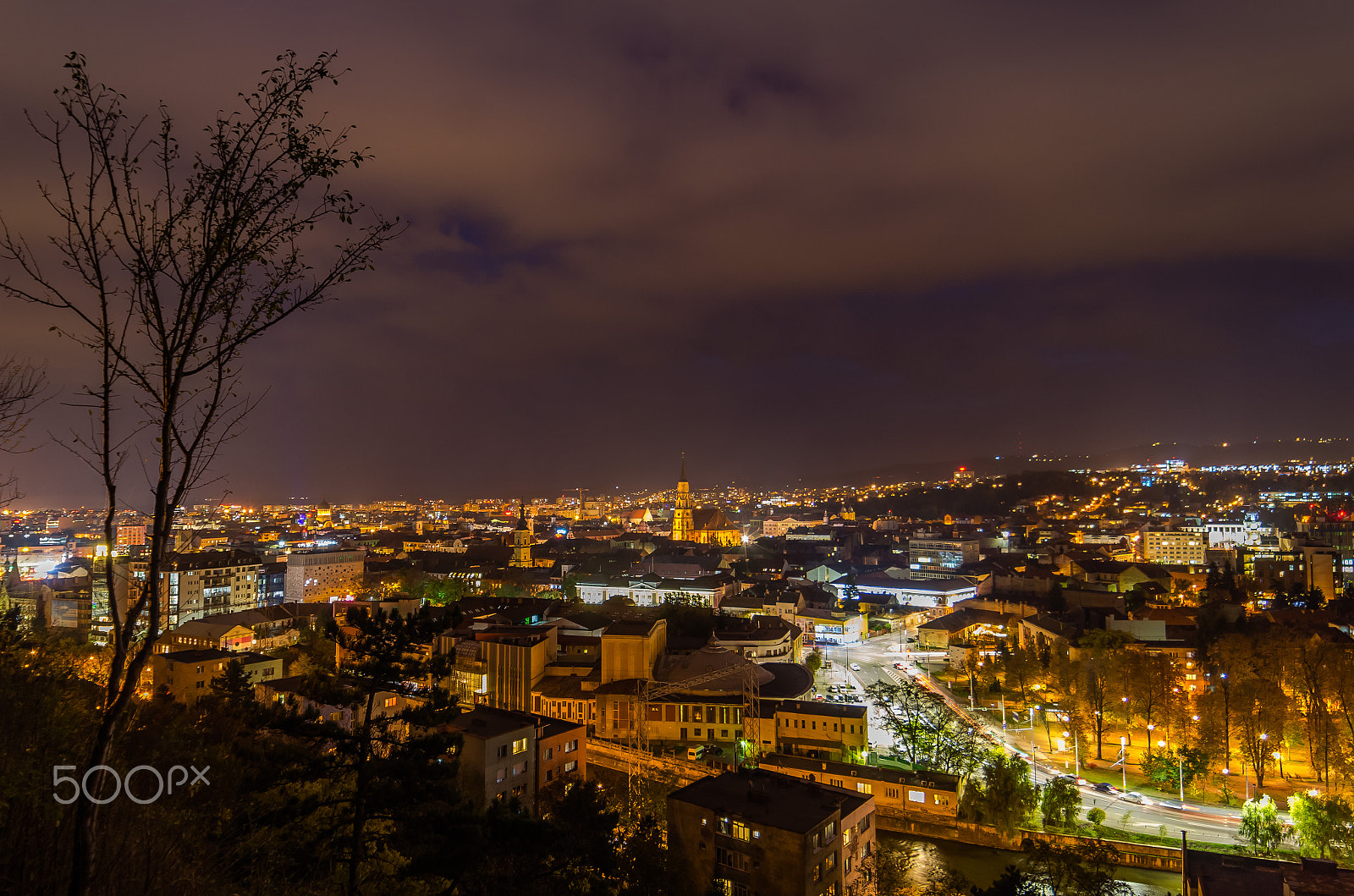 Samyang 14mm F2.8 ED AS IF UMC sample photo. Cluj by night photography