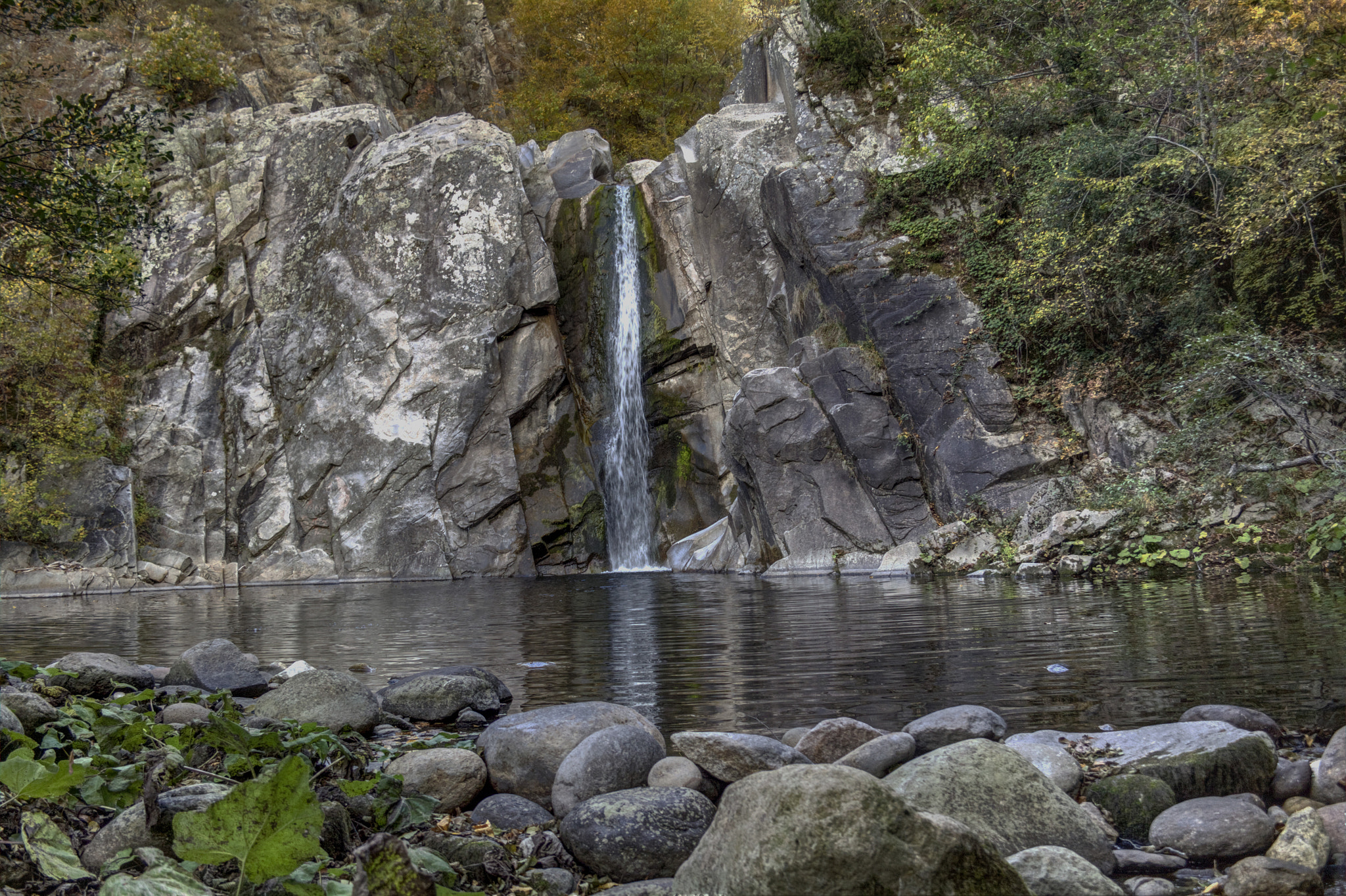 Canon EF-S 18-55mm F3.5-5.6 II sample photo. St. barbara waterfall photography