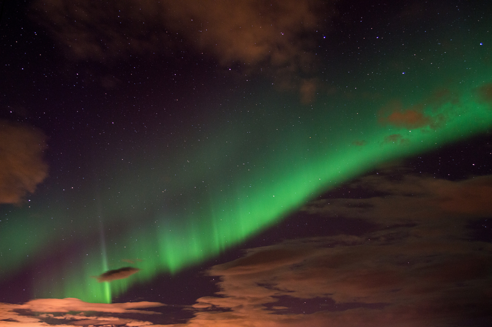 Sigma 24-70mm F2.8 EX DG HSM sample photo. Iceland: northern lights photography