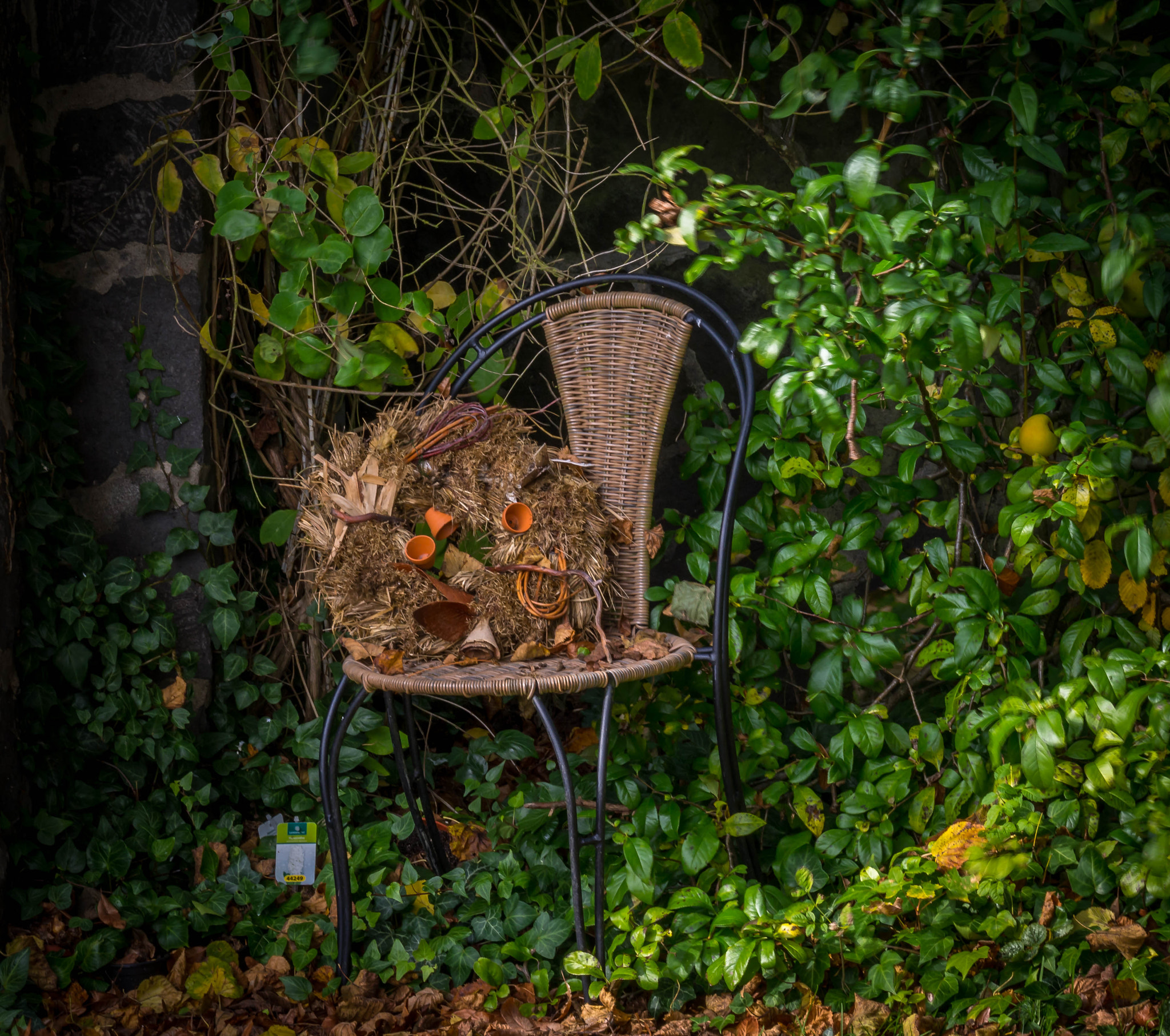 Panasonic Lumix G X Vario 35-100mm F2.8 OIS sample photo. Garden chair. photography