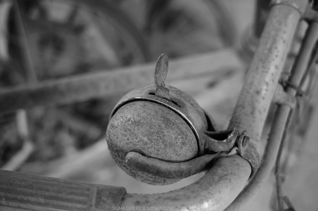 Sigma DP2 sample photo. Bicycle bell photography