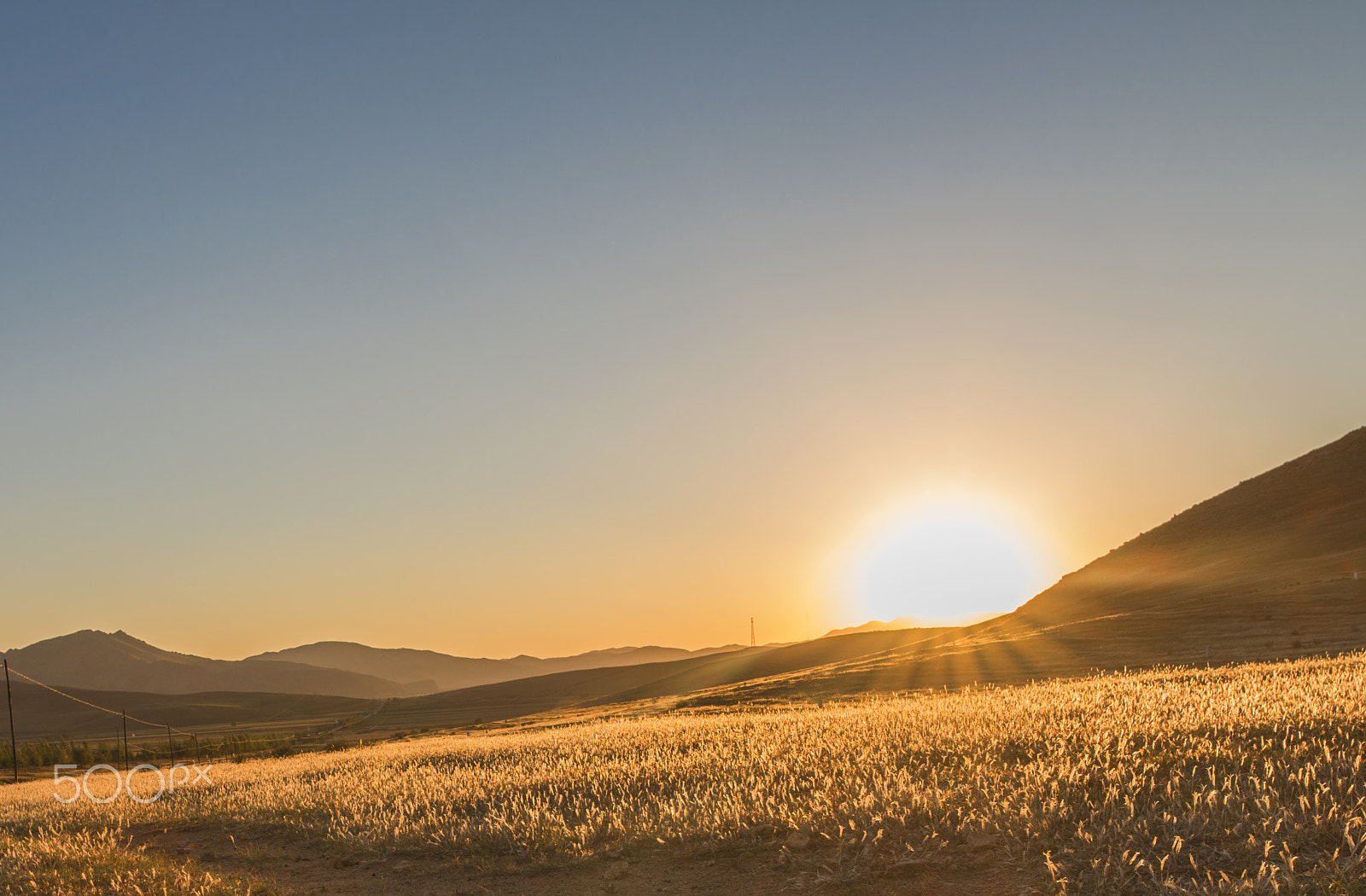 Nikon D800 sample photo. Sunset uphill photography