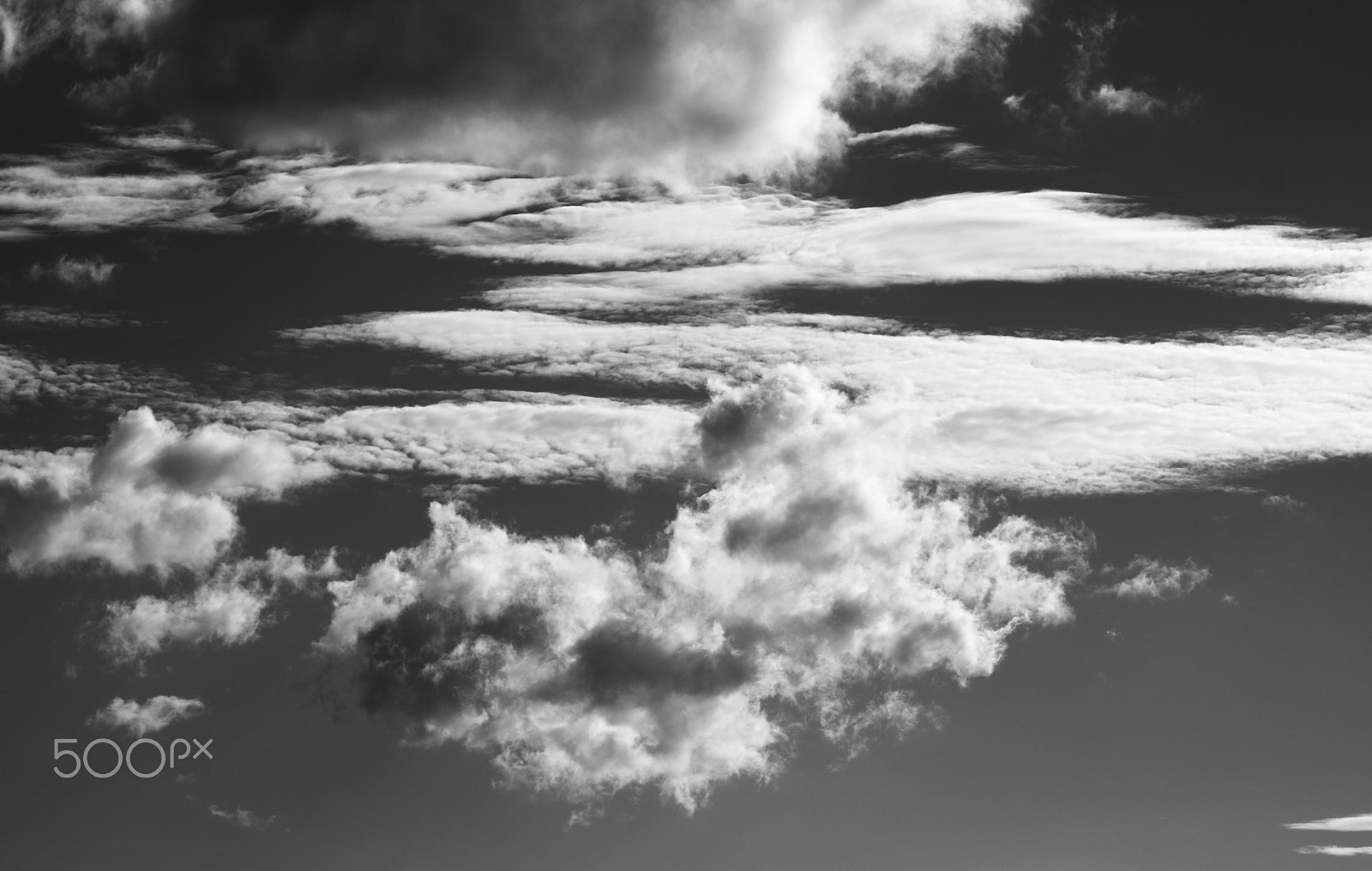 Sigma 85mm F1.4 EX DG HSM sample photo. Black and white cloud photography