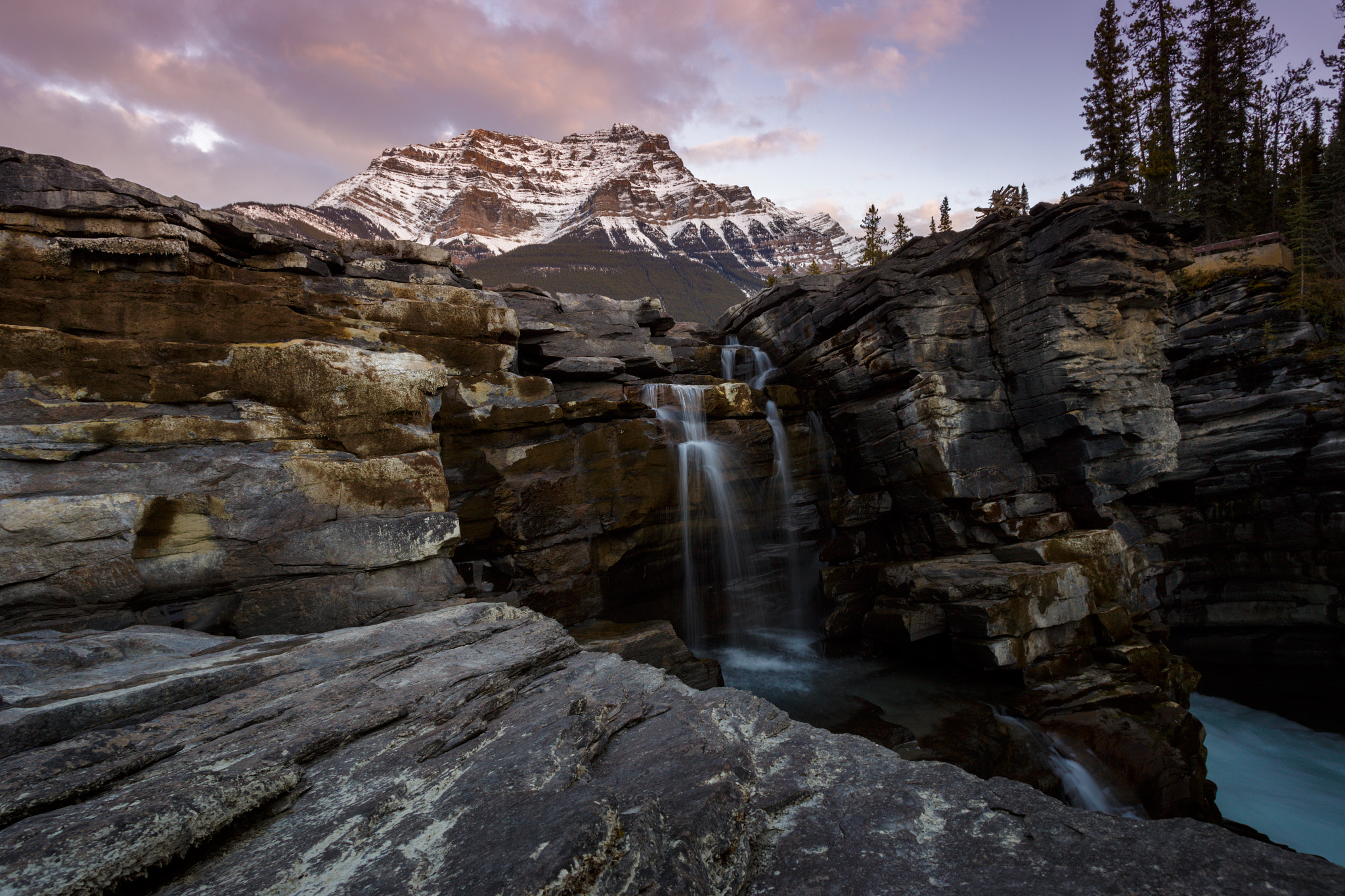 Canon EOS 6D + Canon EF 20mm F2.8 USM sample photo. Sunset at the falls photography