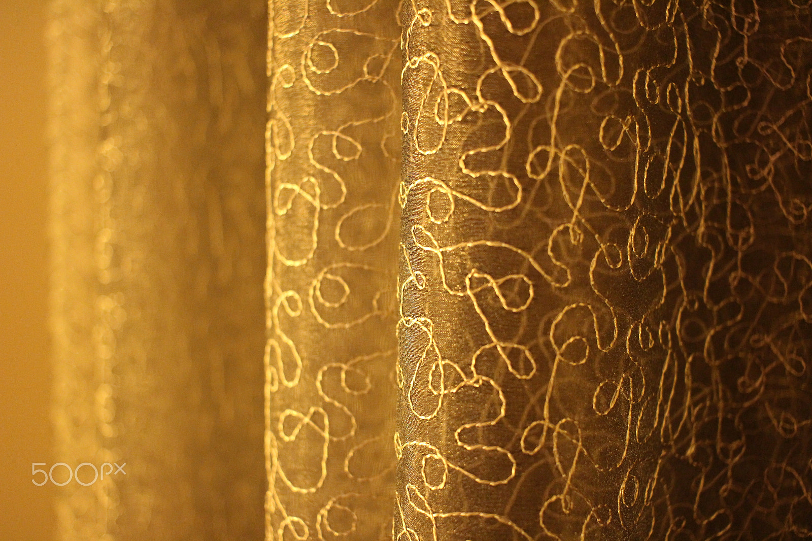 Canon EOS 100D (EOS Rebel SL1 / EOS Kiss X7) sample photo. Organza curtain close up photography