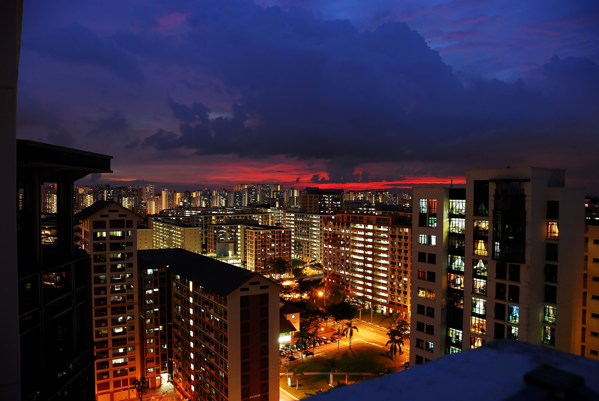 Nikon D200 sample photo. Singapore, concrete jungle photography