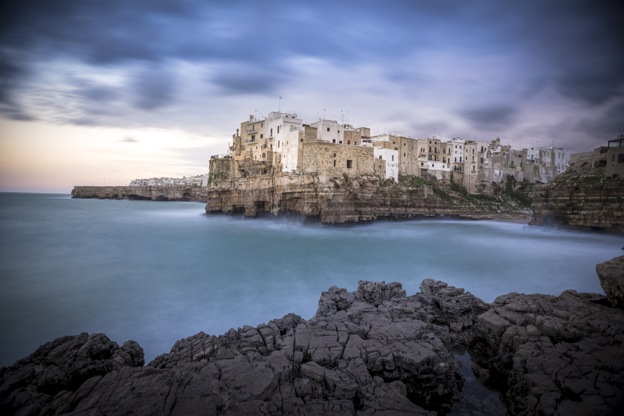 Nikon D610 + Nikon AF Nikkor 20mm F2.8D sample photo. Polignano a mare photography