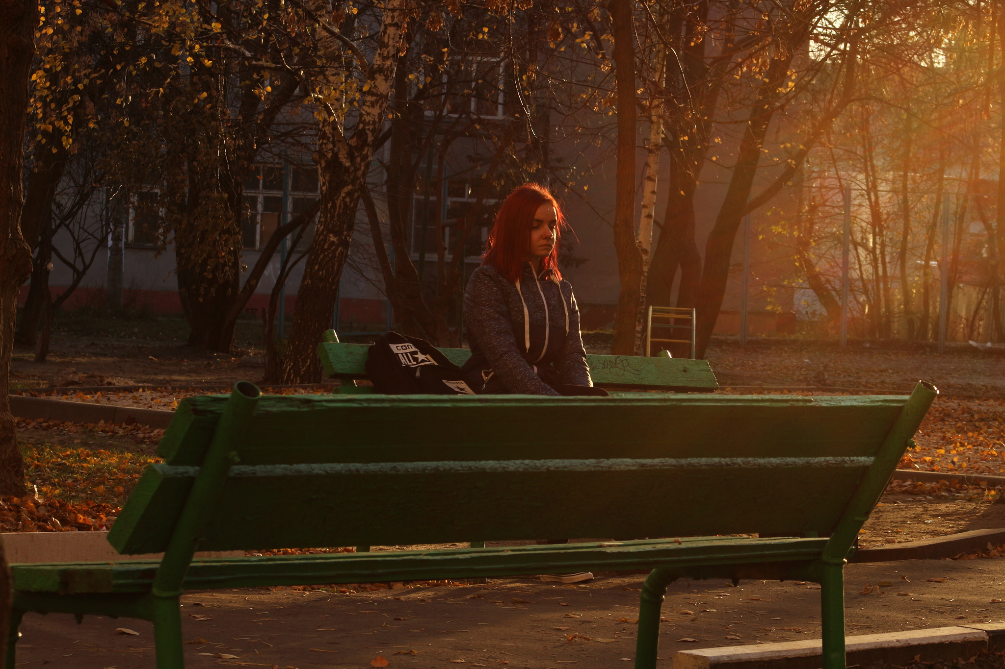 Canon EF 75-300mm f/4-5.6 USM sample photo. Redhead stranger  i photography
