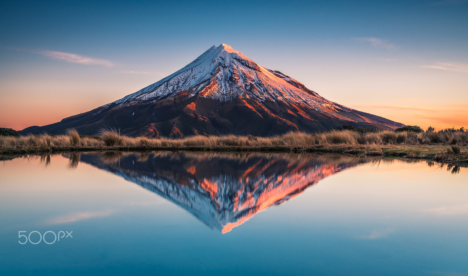 Sony a7R II + Canon EF 24-105mm F4L IS USM sample photo. Mt taranaki sunset photography