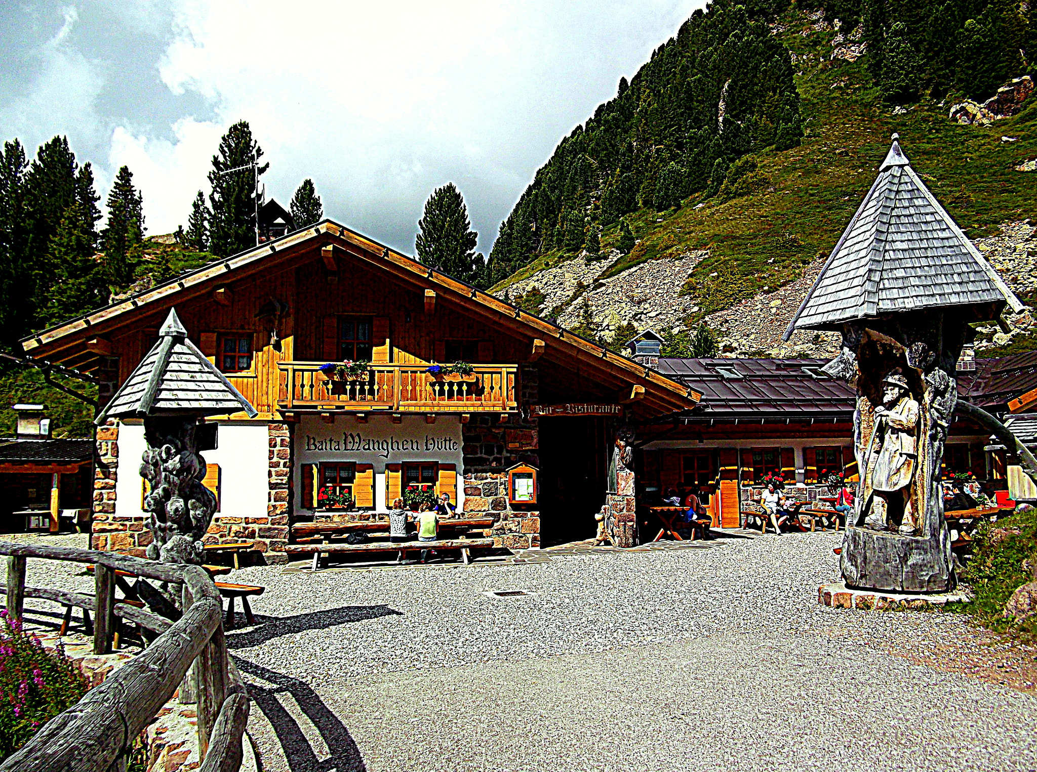 Fujifilm FinePix JX250 sample photo. Il rifugio del passo manghen a 2000 mt. circa. photography