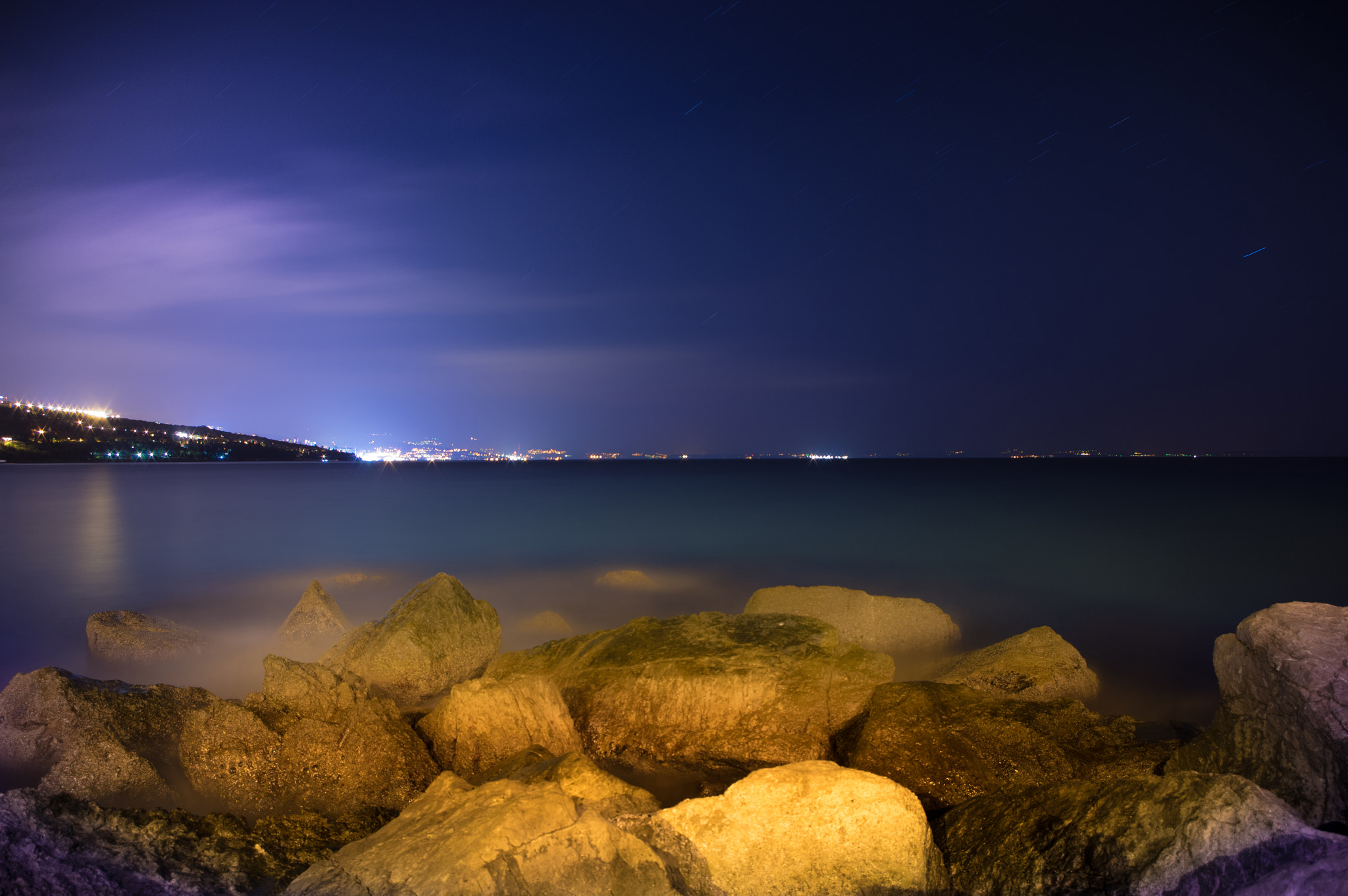 Pentax K-3 sample photo. Sea overlap photography