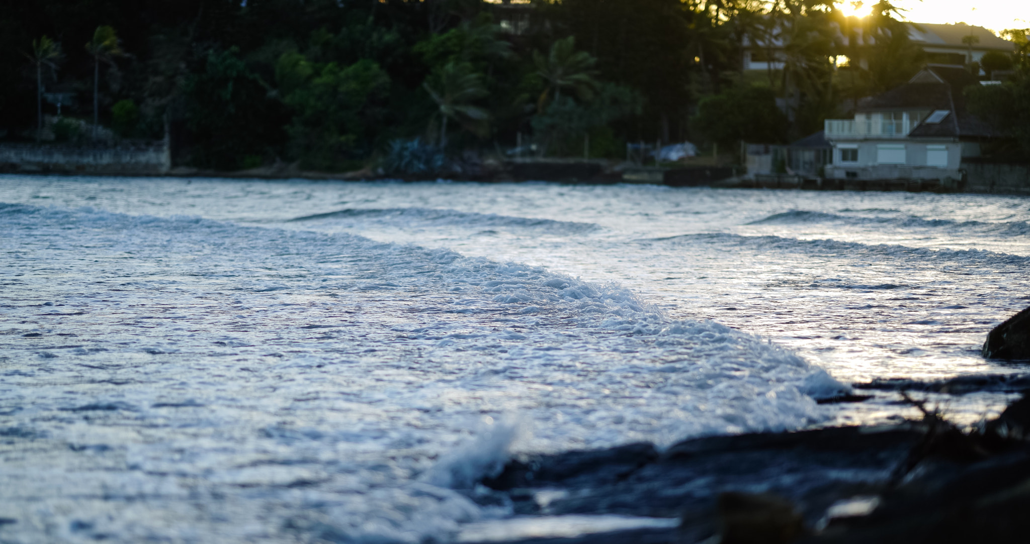 Sony FE 85mm F1.4 GM sample photo. Small bay sunset photography
