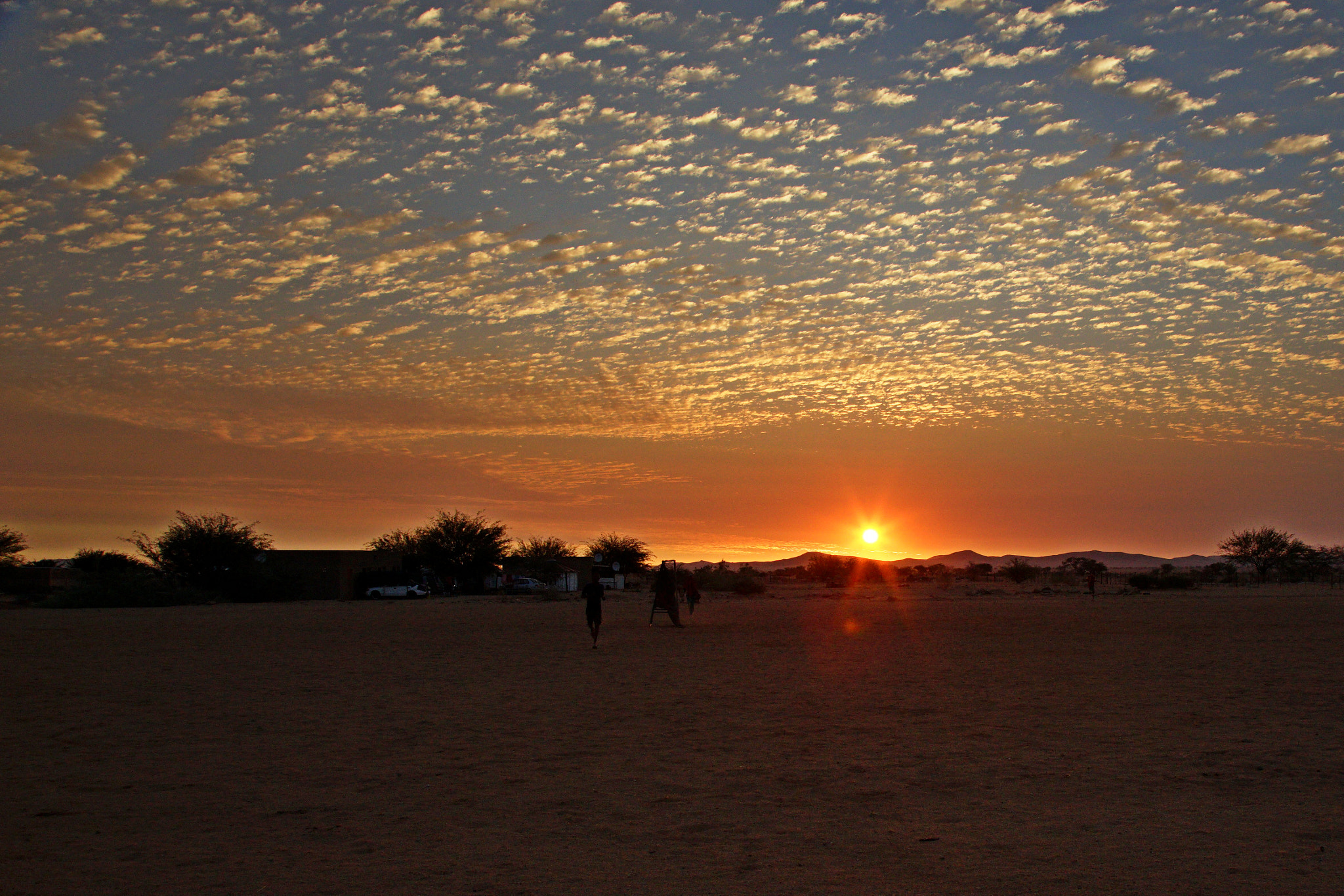 Sony a7 II + Canon EF 24-105mm F4L IS USM sample photo. Sunset in namibia photography