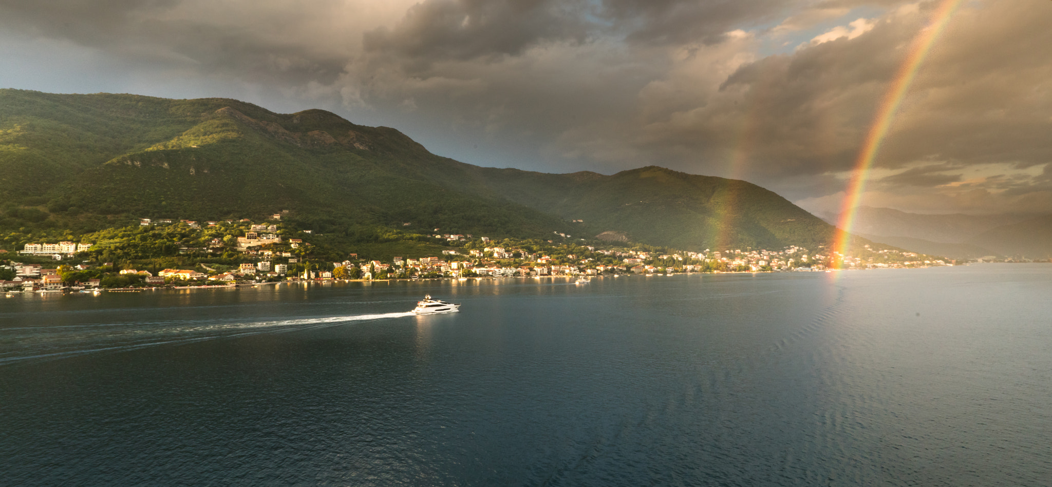 Sony FE 28mm F2 sample photo. Kotor rainbow photography