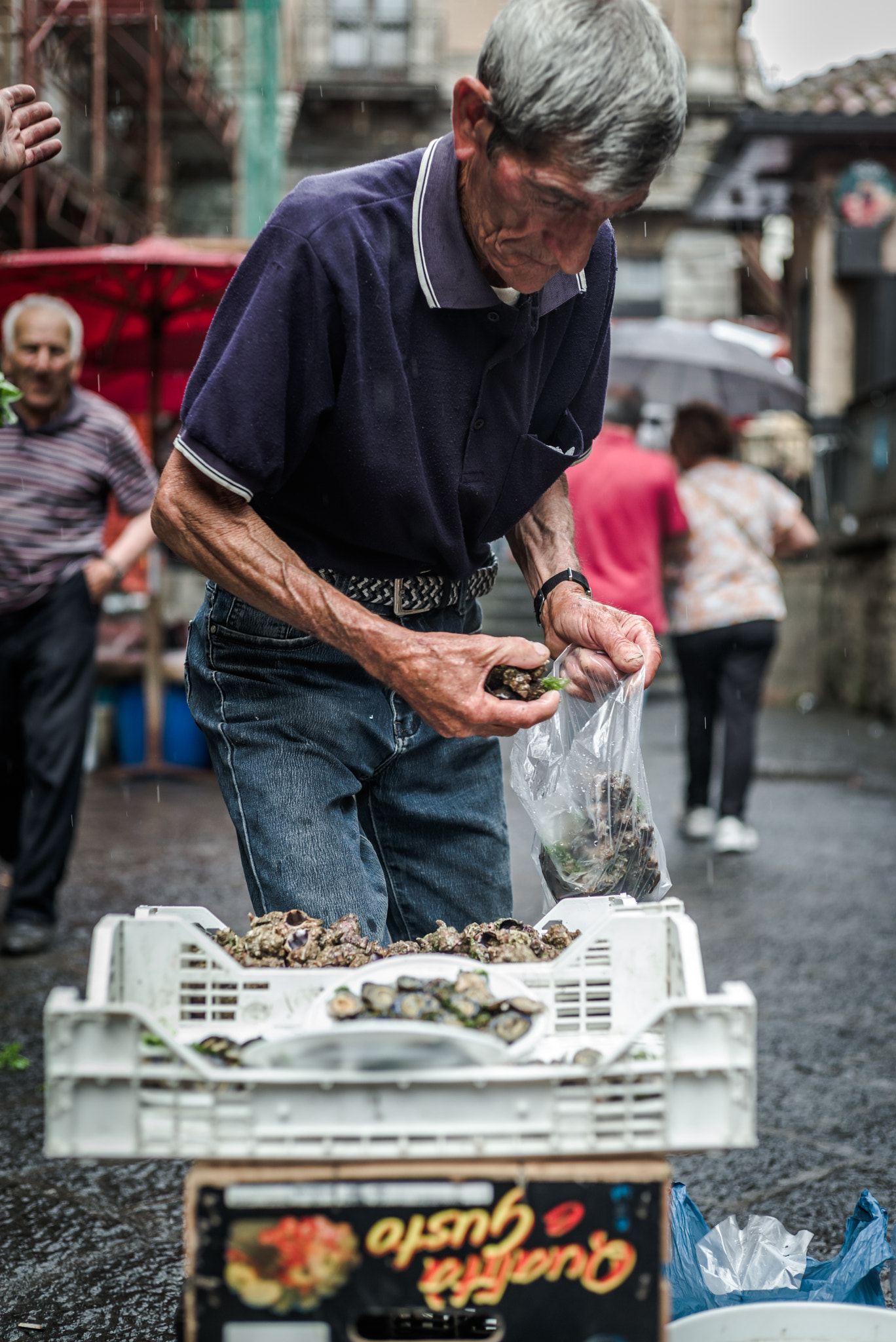 Summicron 1:2/50 Leitz sample photo. A piscaria, fish market in catania photography