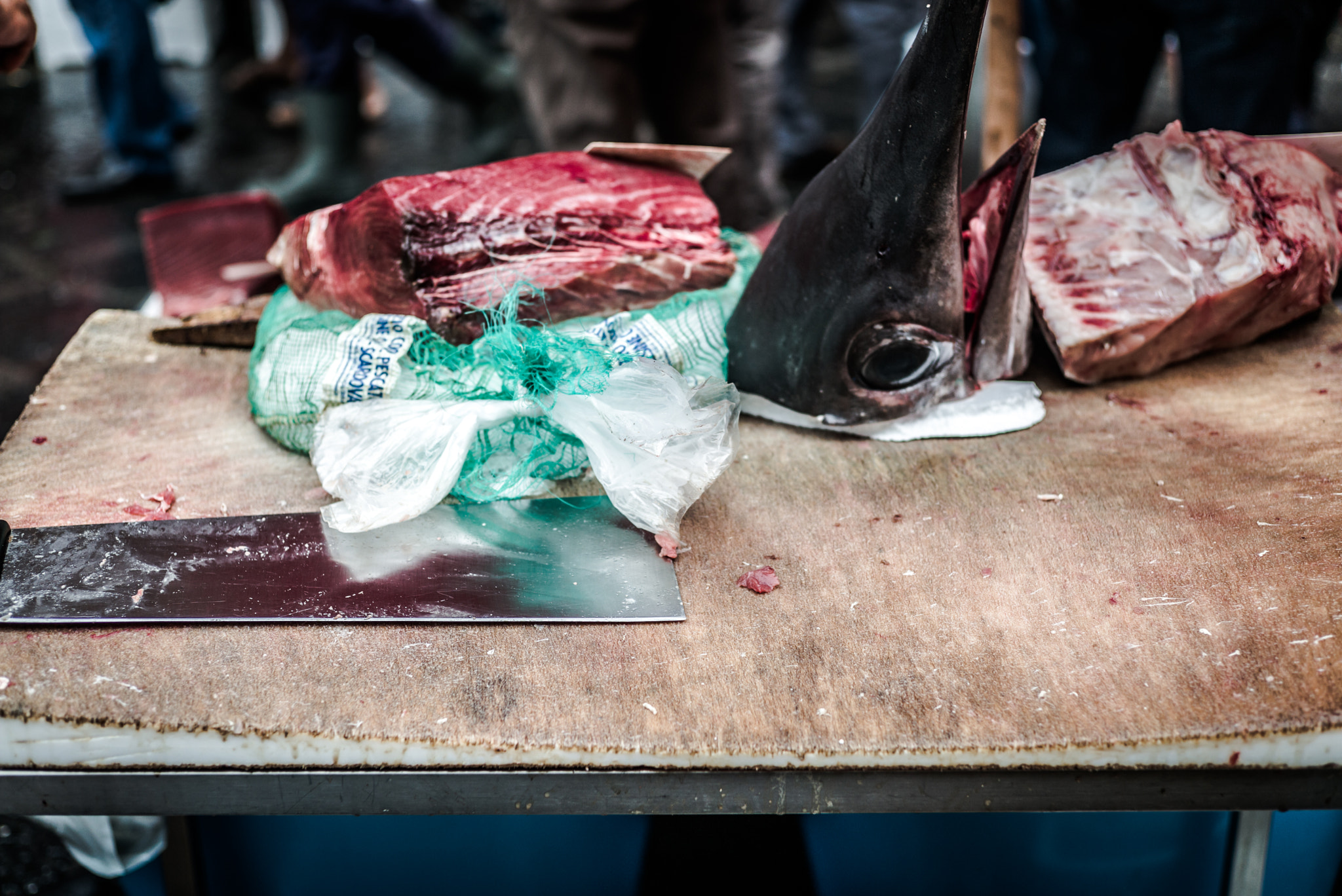 Summicron 1:2/50 Leitz sample photo. A piscaria, fish market in catania photography