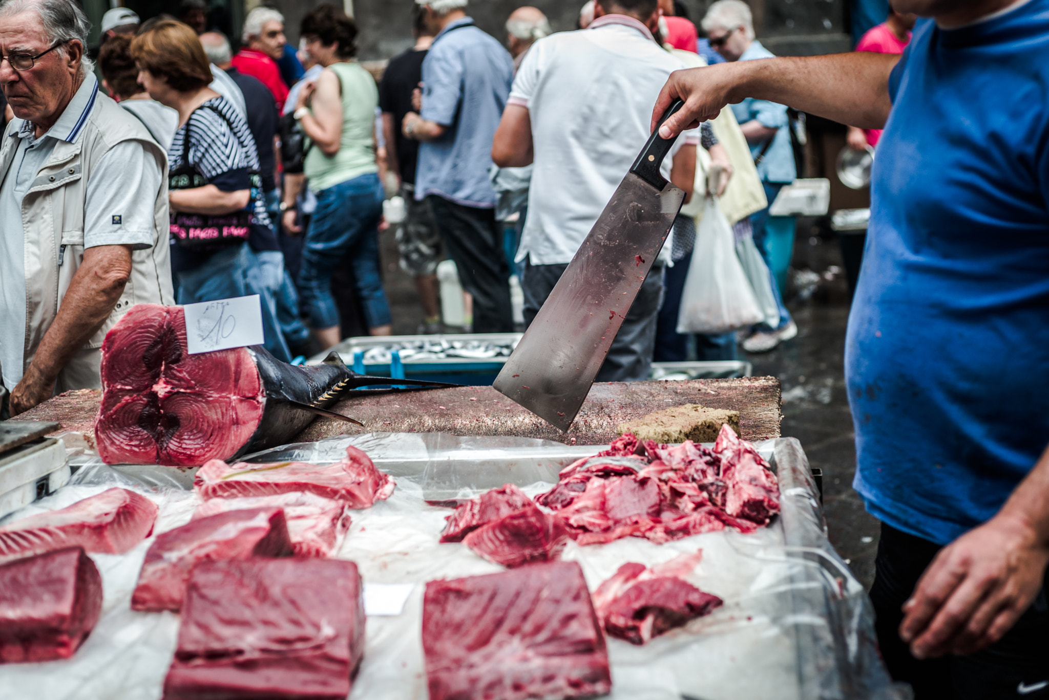 Summicron 1:2/50 Leitz sample photo. A piscaria, fish market in catania photography