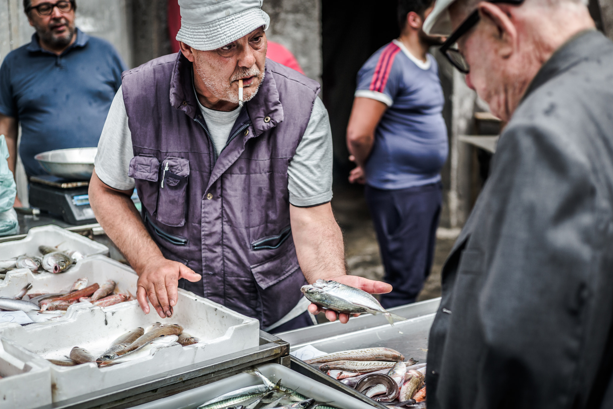 Summicron 1:2/50 Leitz sample photo. A piscaria, fish market in catania photography