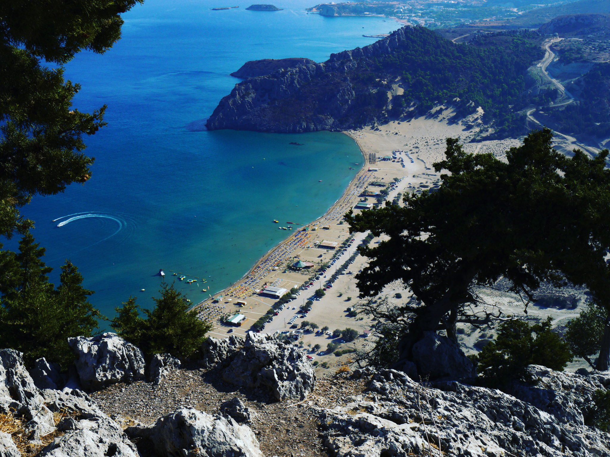 Panasonic Lumix DMC-G5 sample photo. View from monastery tsambika 220 m above sea photography