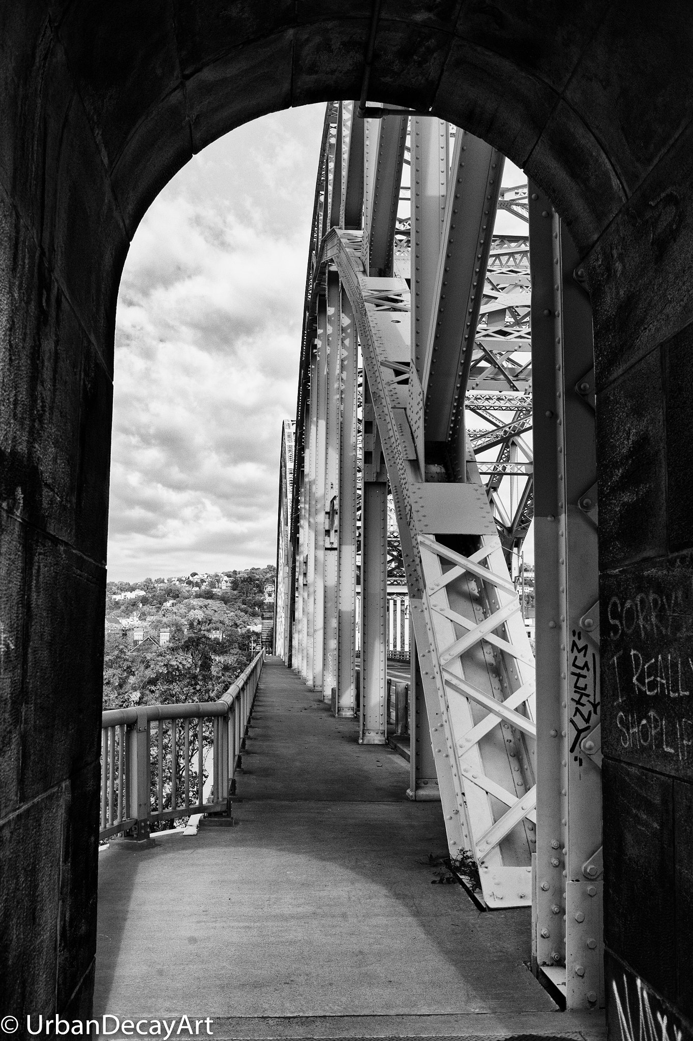 Nikon Df sample photo. Steel bridge photography